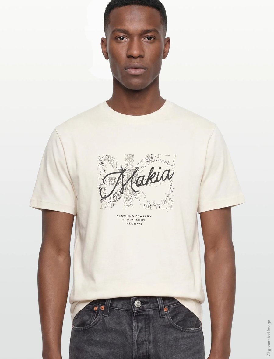 Makia - Past t-shirt - kurzärmelig - off white - 3