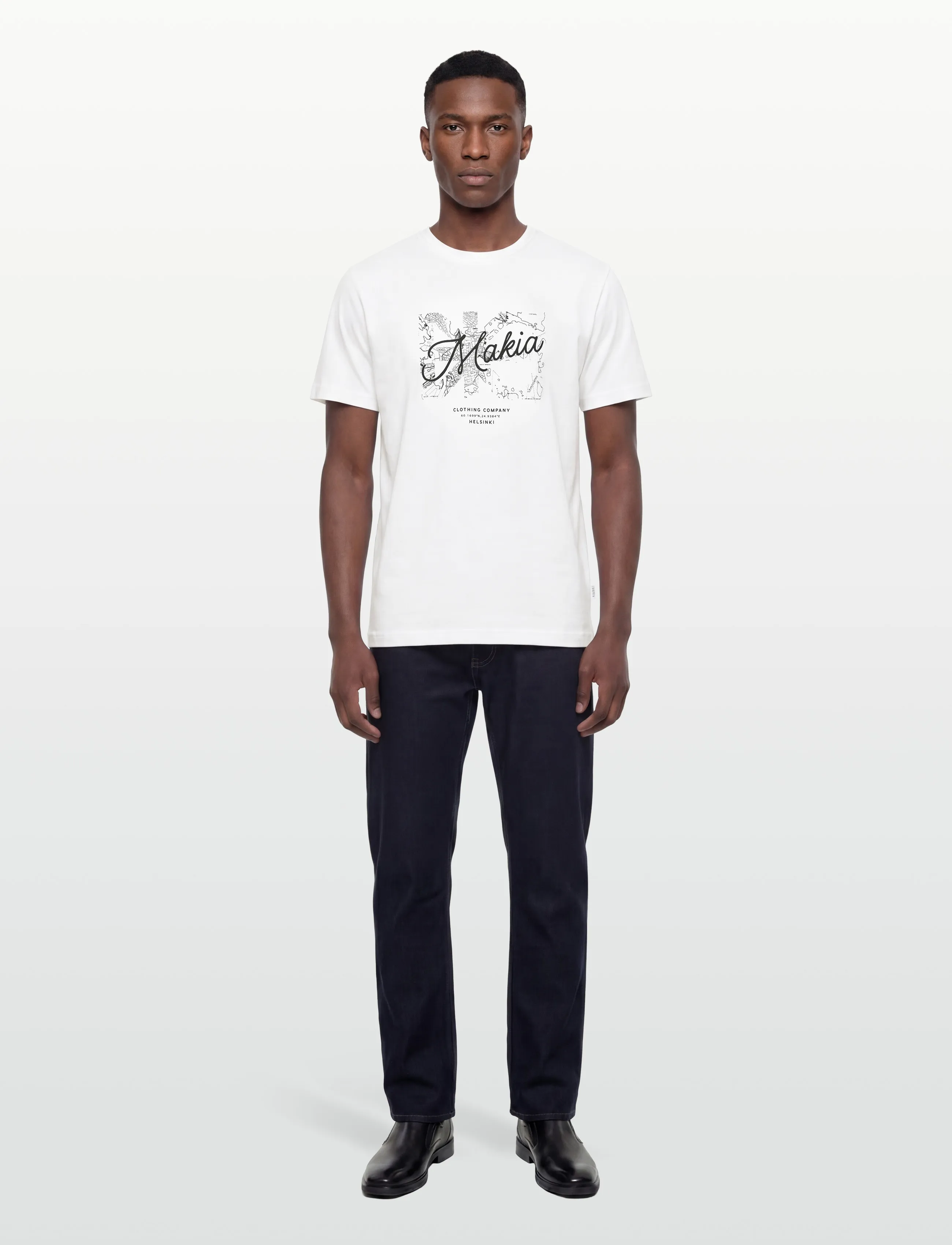 Makia Past T-shirt - Riided - WHITE / white