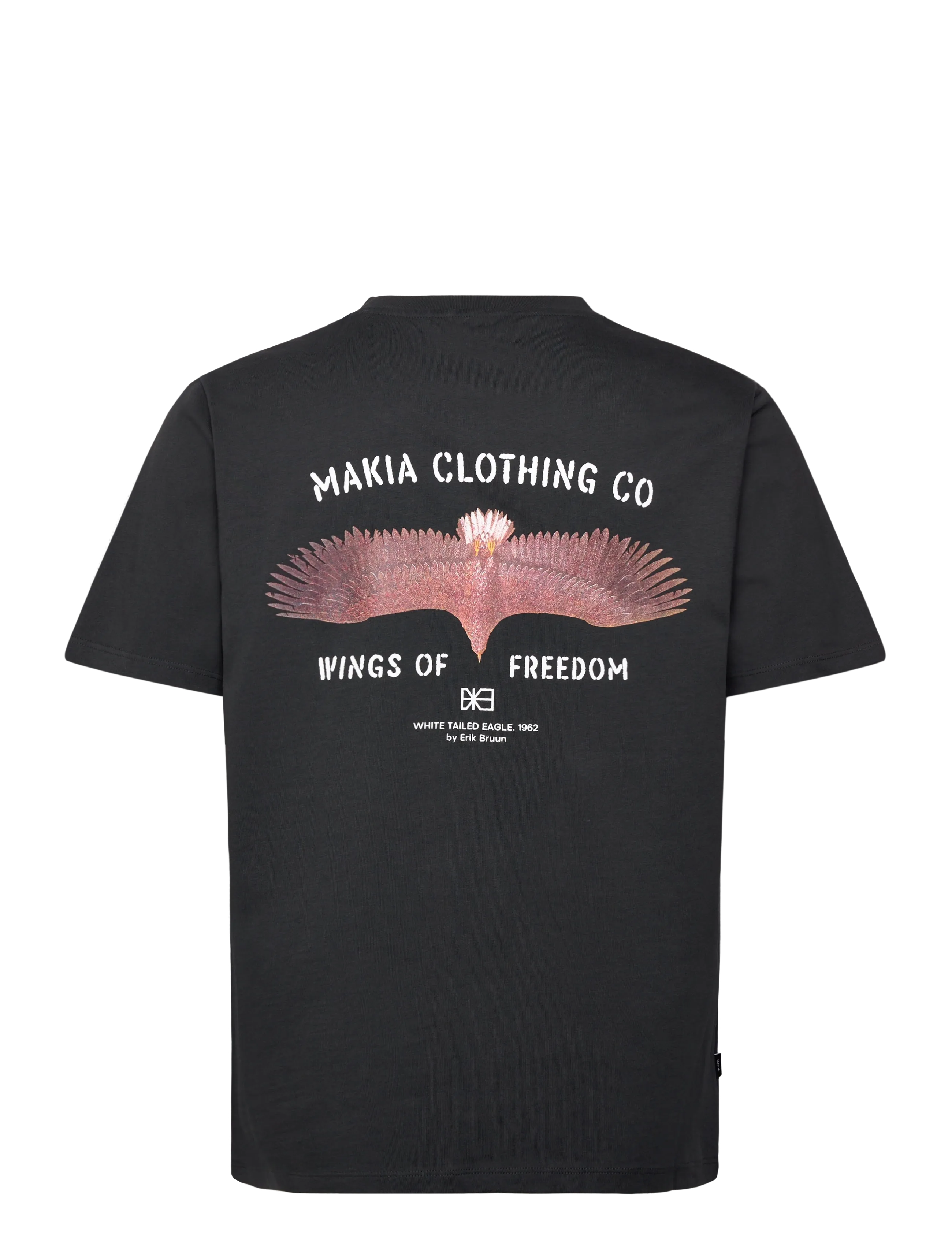 Makia - Wings t-shirt - t-särgid - carbon black - 2