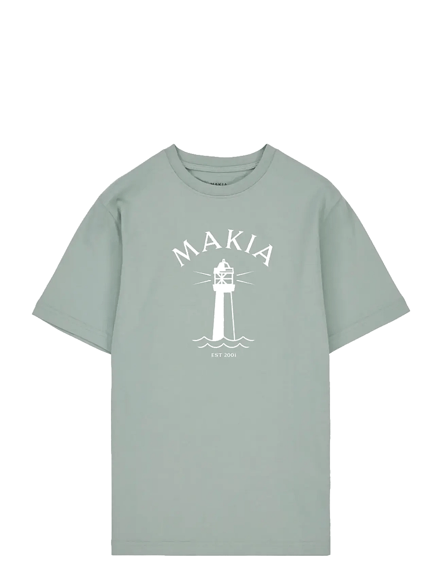 Makia - Blinker T-shirt - kortærmede t-shirts - mineral green - 0