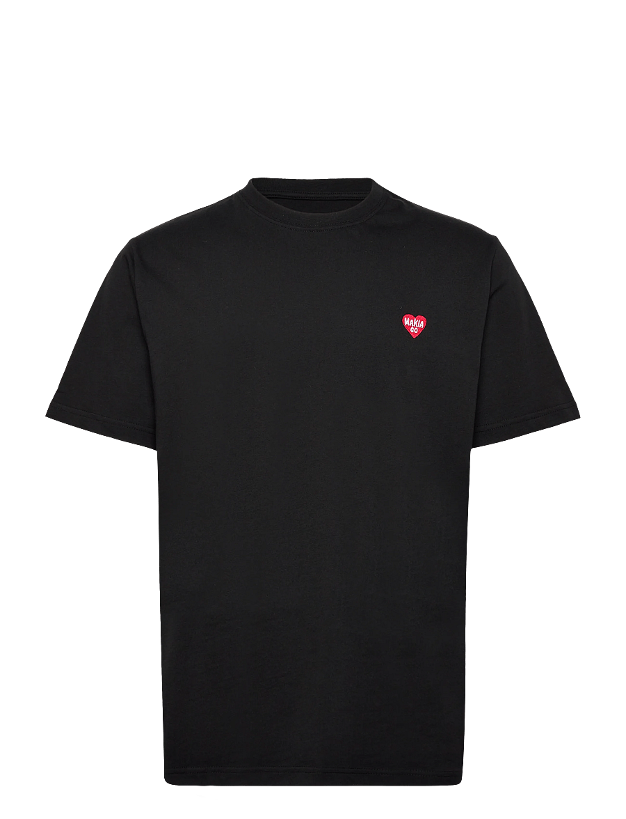 Makia - Heart T-shirt - lühikeste varrukatega t-särgid - black - 1