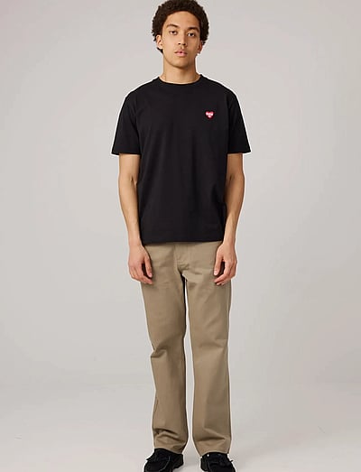 Makia Heart T-shirt - Short-sleeved t-shirts - BLACK / black