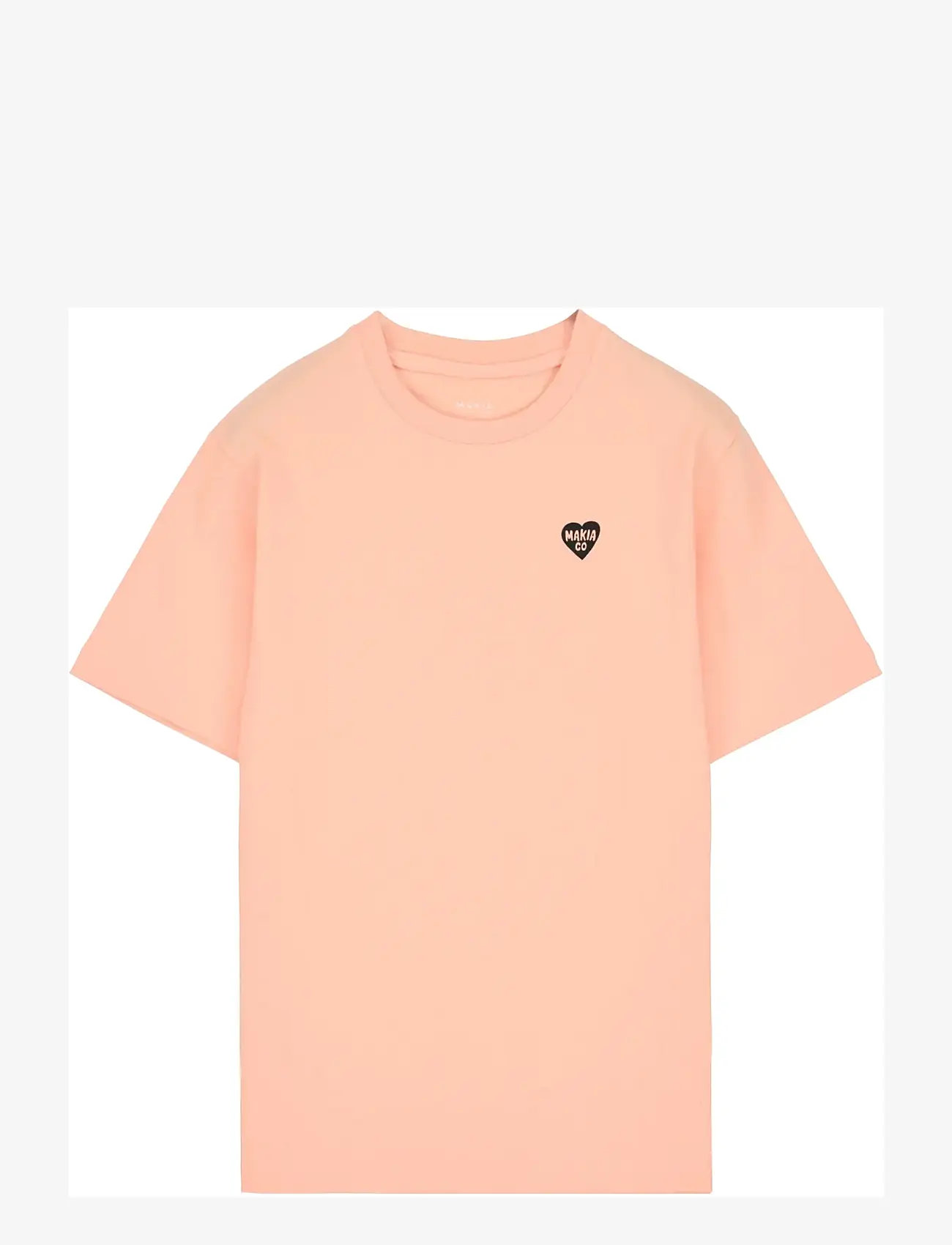 Makia - Heart T-shirt - lühikeste varrukatega t-särgid - peach - 1