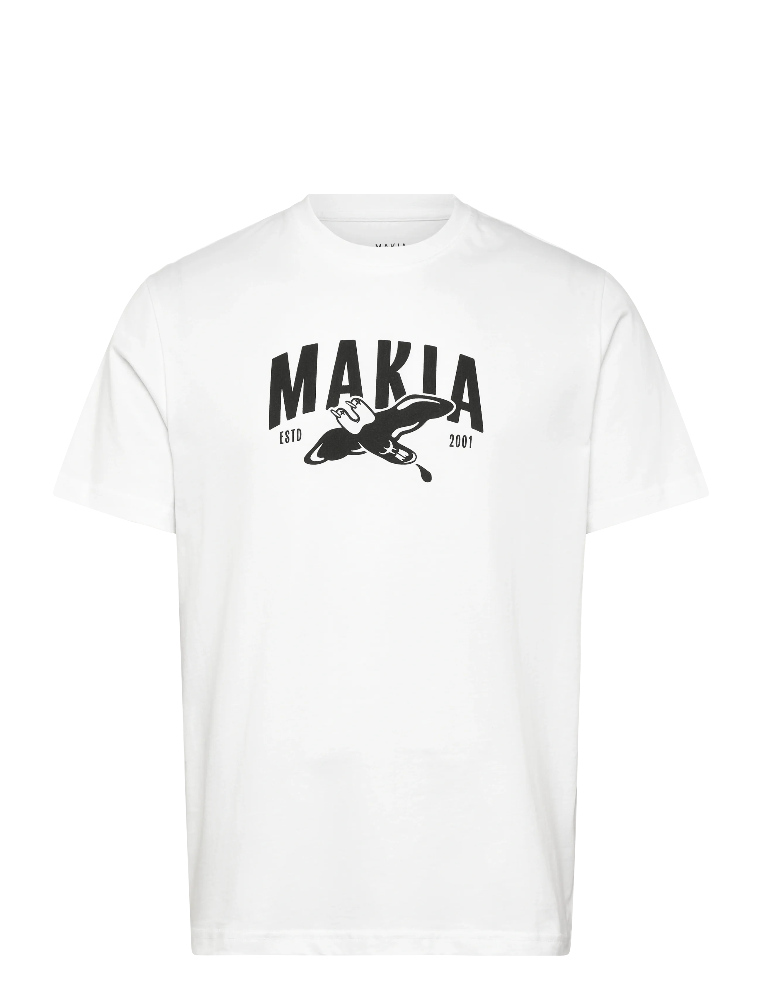 MAKIA Bomber T-Shirt Weiß - S - Herren