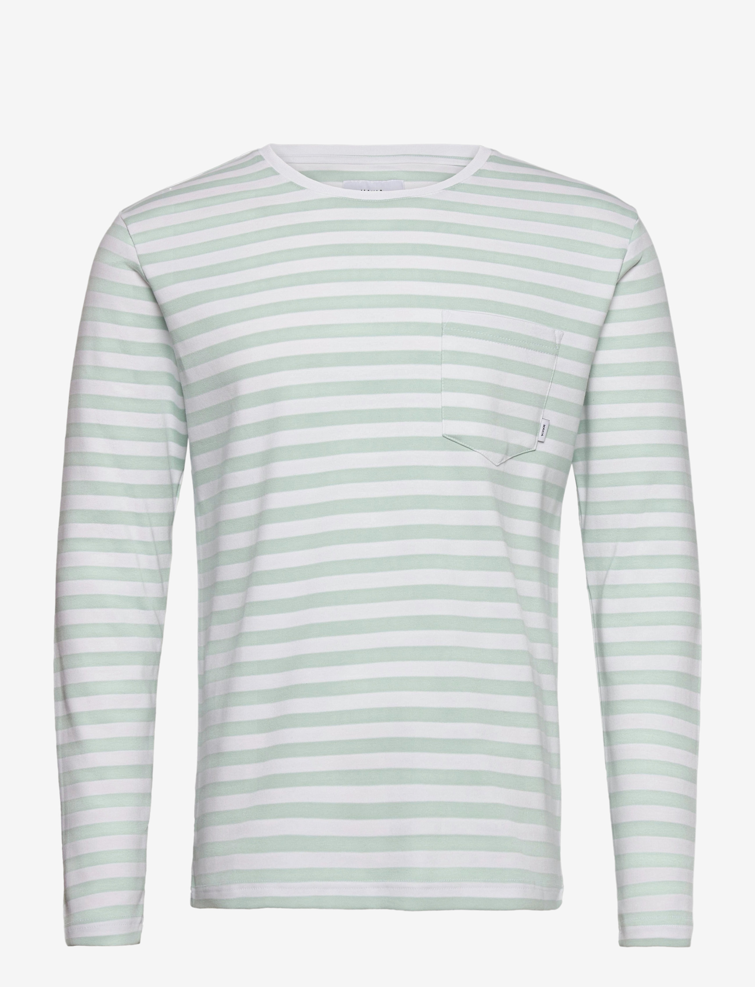 Makia - Verkstad Long Sleeve - mint-white - 0
