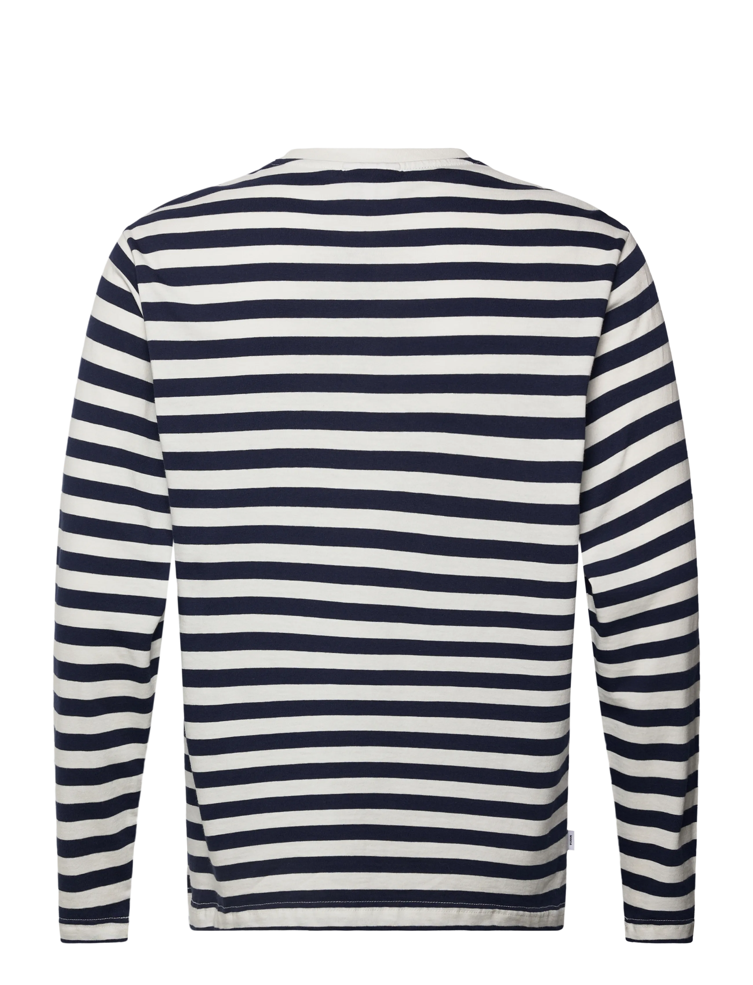 Makia - Verkstad Long Sleeve - navy - white - 1