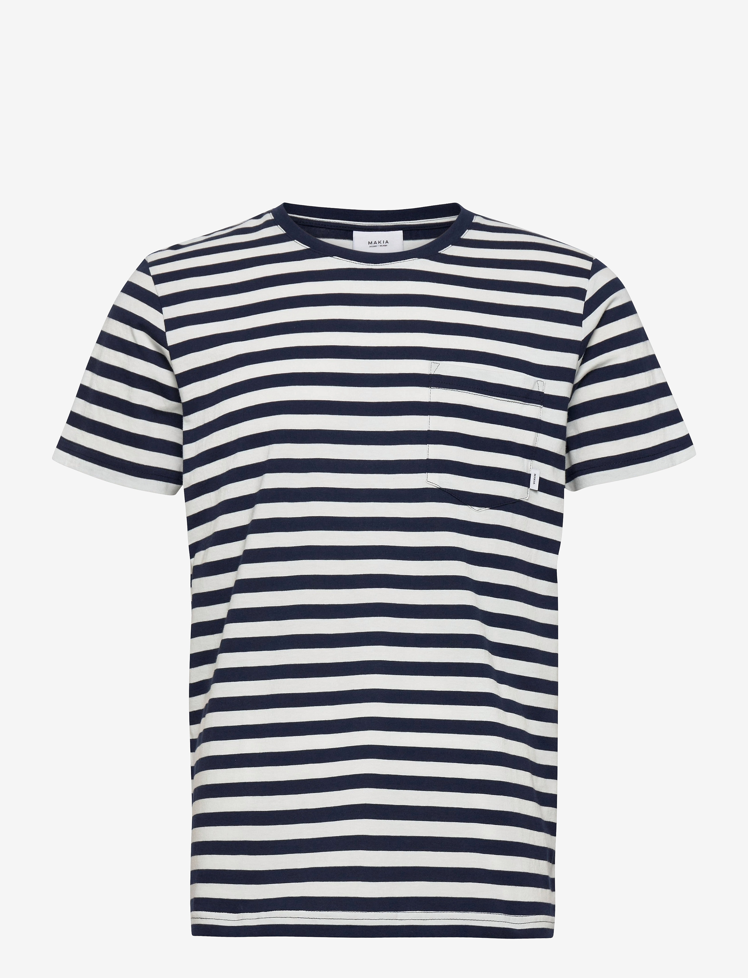Makia Verkstad T-shirt - T-särgid - NAVY-WHITE / blue