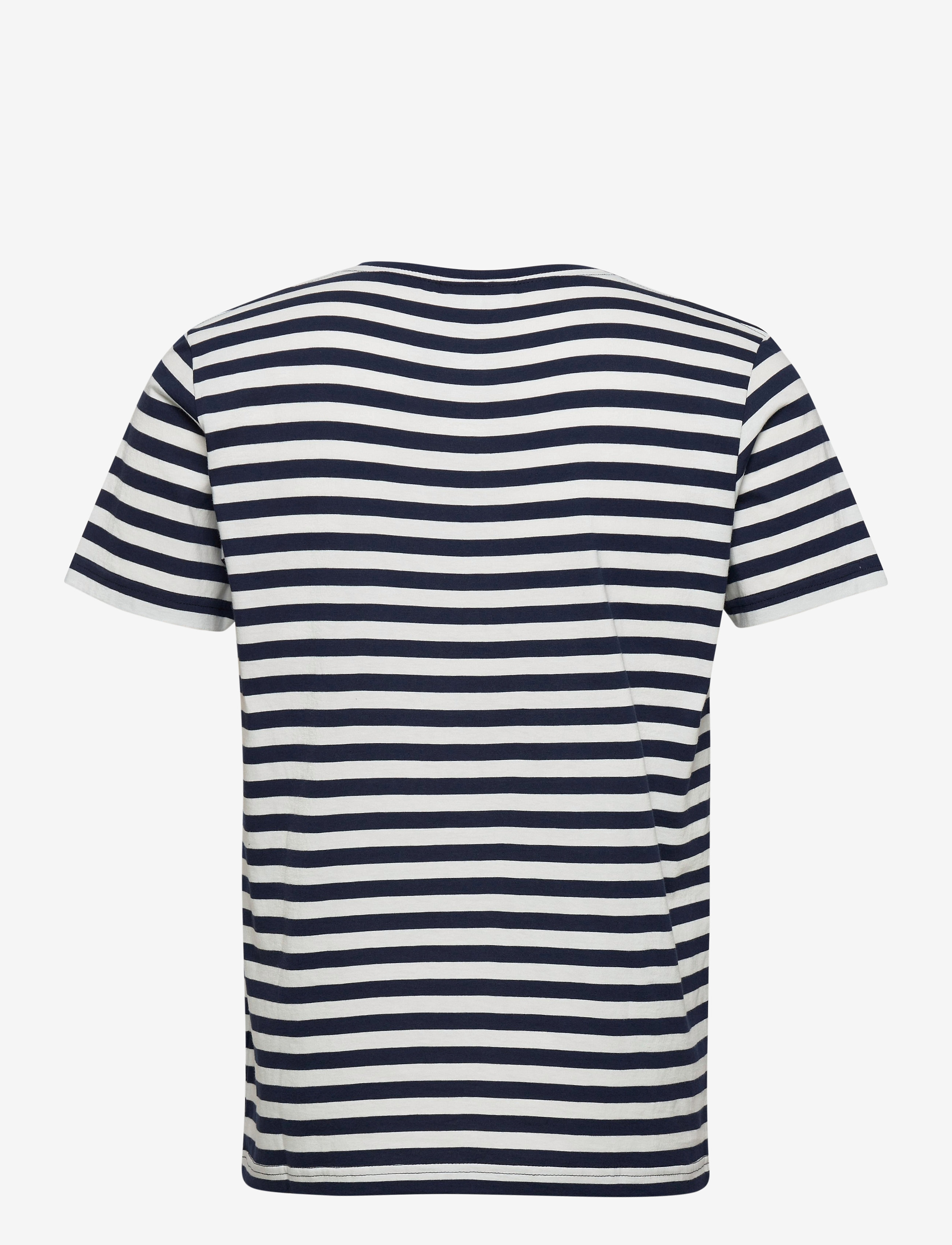Makia - Verkstad T-shirt - navy-white - 1