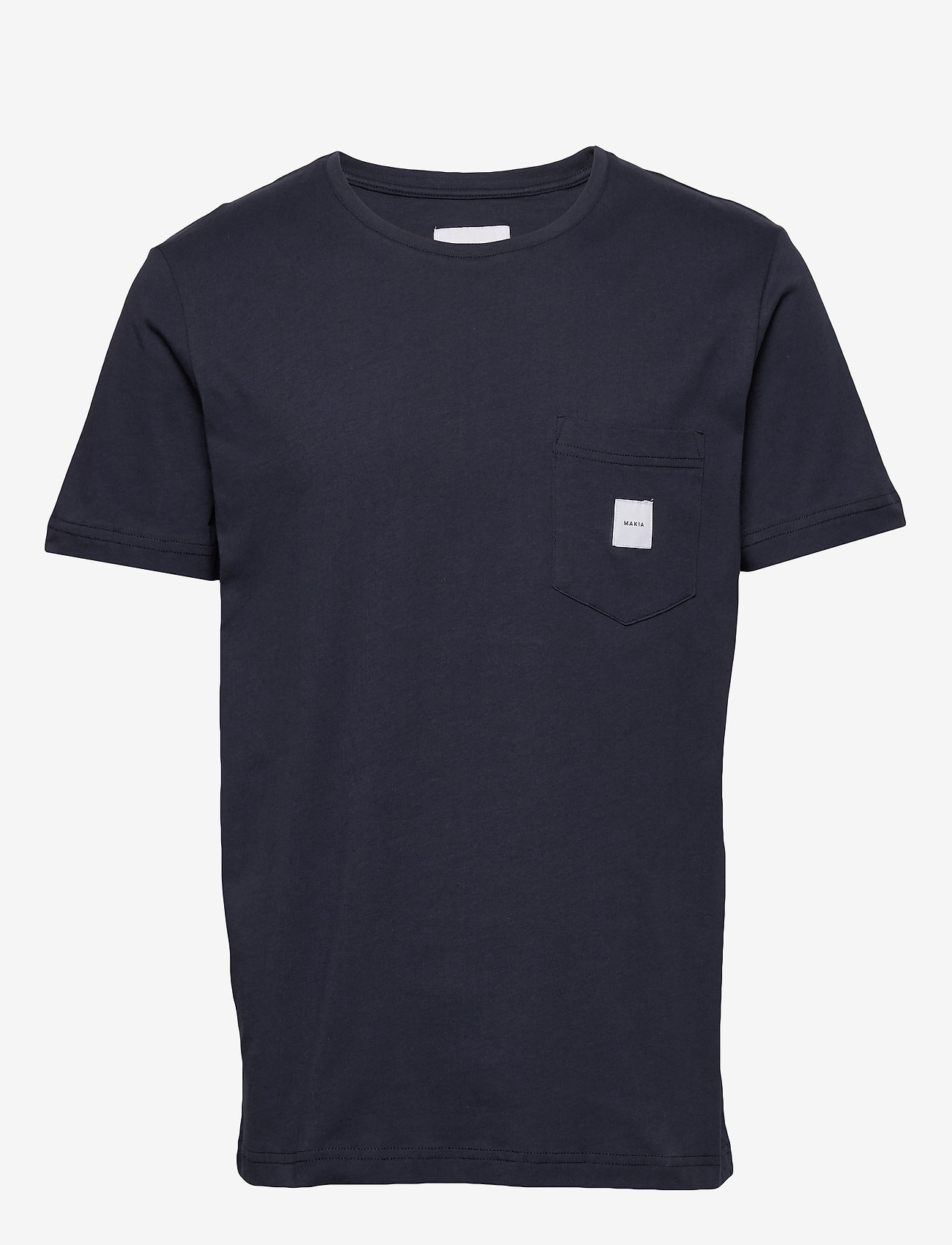Makia - Square Pocket T-shirt - perus t-paidat - dark blue - 0