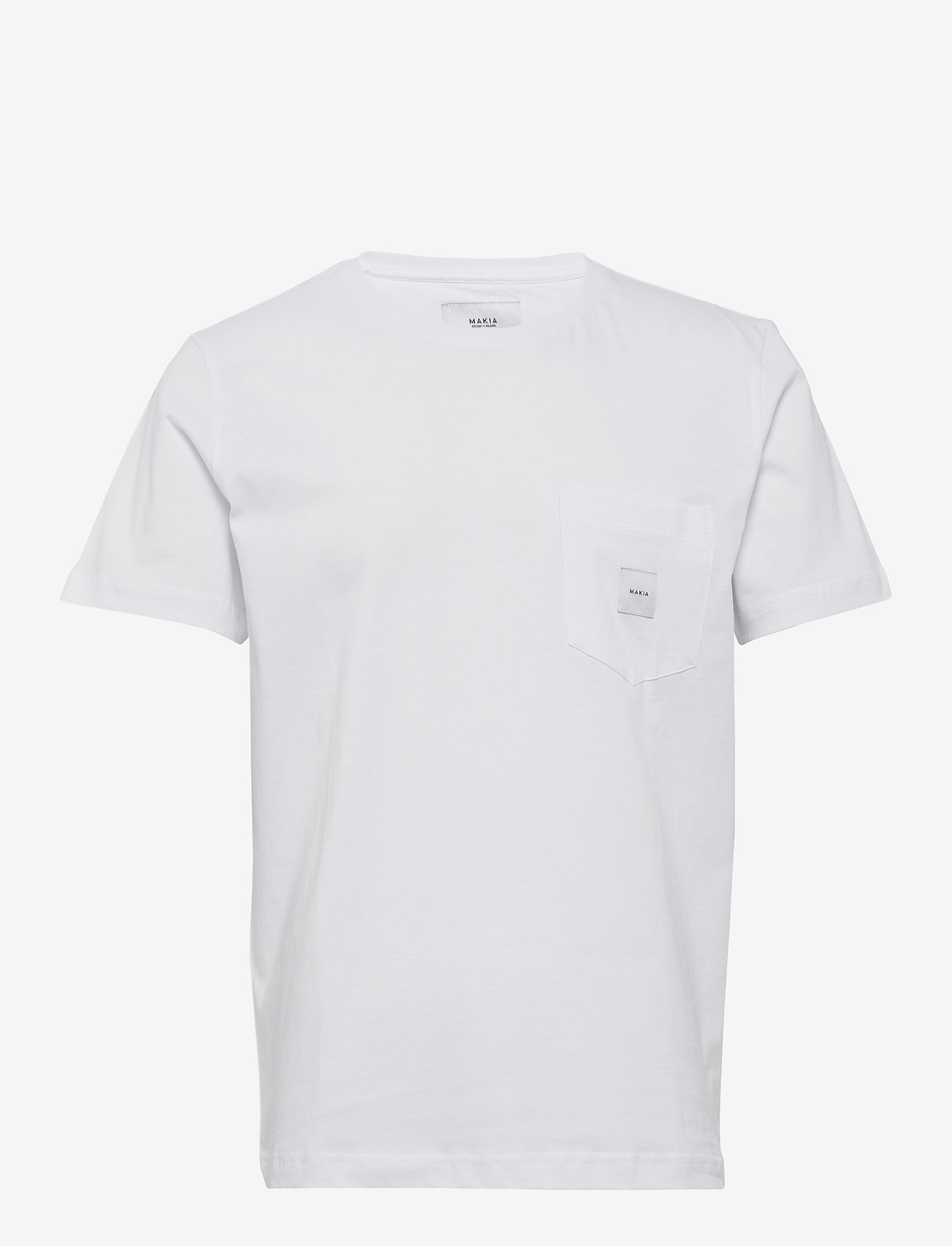 Makia - Square Pocket T-shirt - basic t-shirts - white - 0