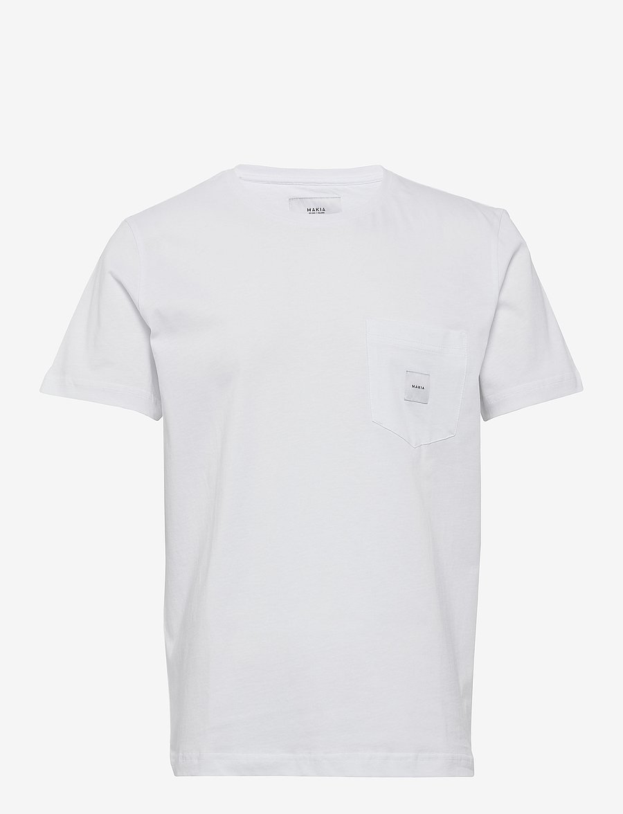 Makia - Square Pocket T-Shirt - short-sleeved t-shirts - white - 0