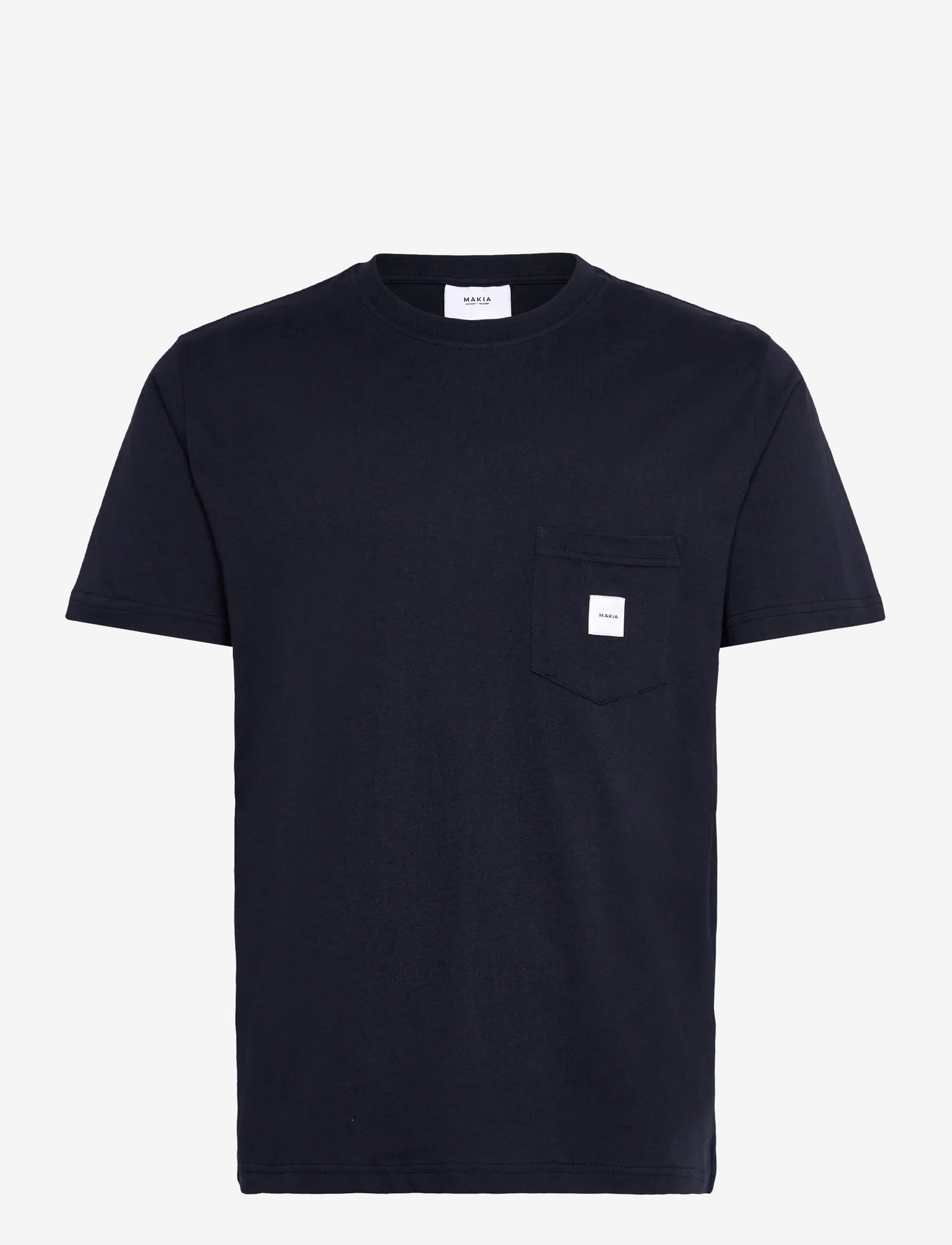 Makia - Square Pocket T-shirt - short-sleeved t-shirts - dark navy - 0
