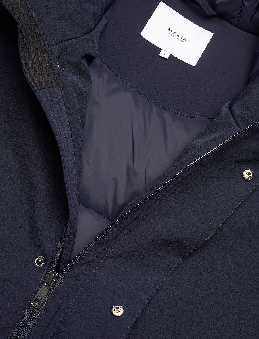 Makia - Point Jacket - down jackets - dark navy - 3