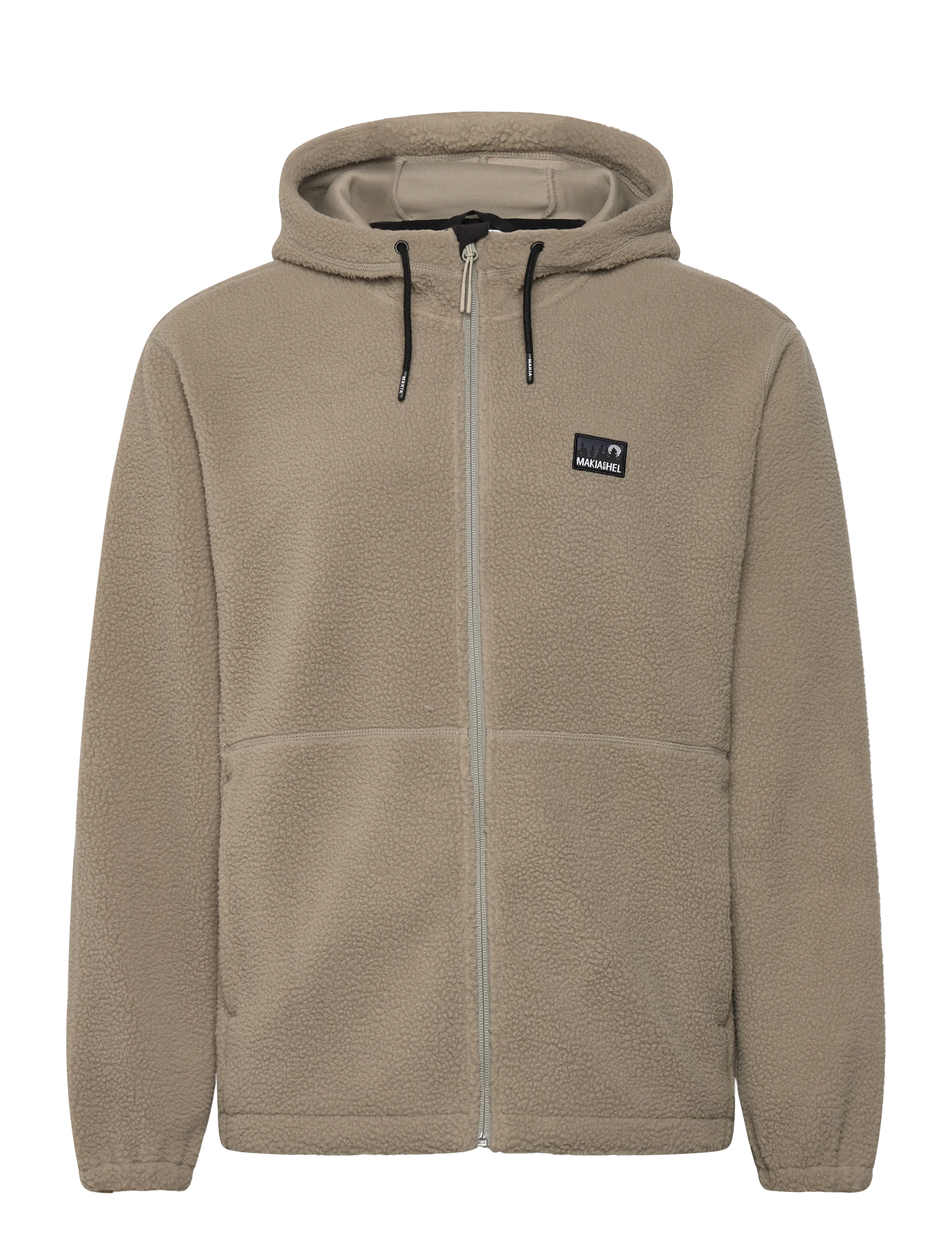 Makia Gravel Hooded Fleece - Sweatshirts - SAGE / beige
