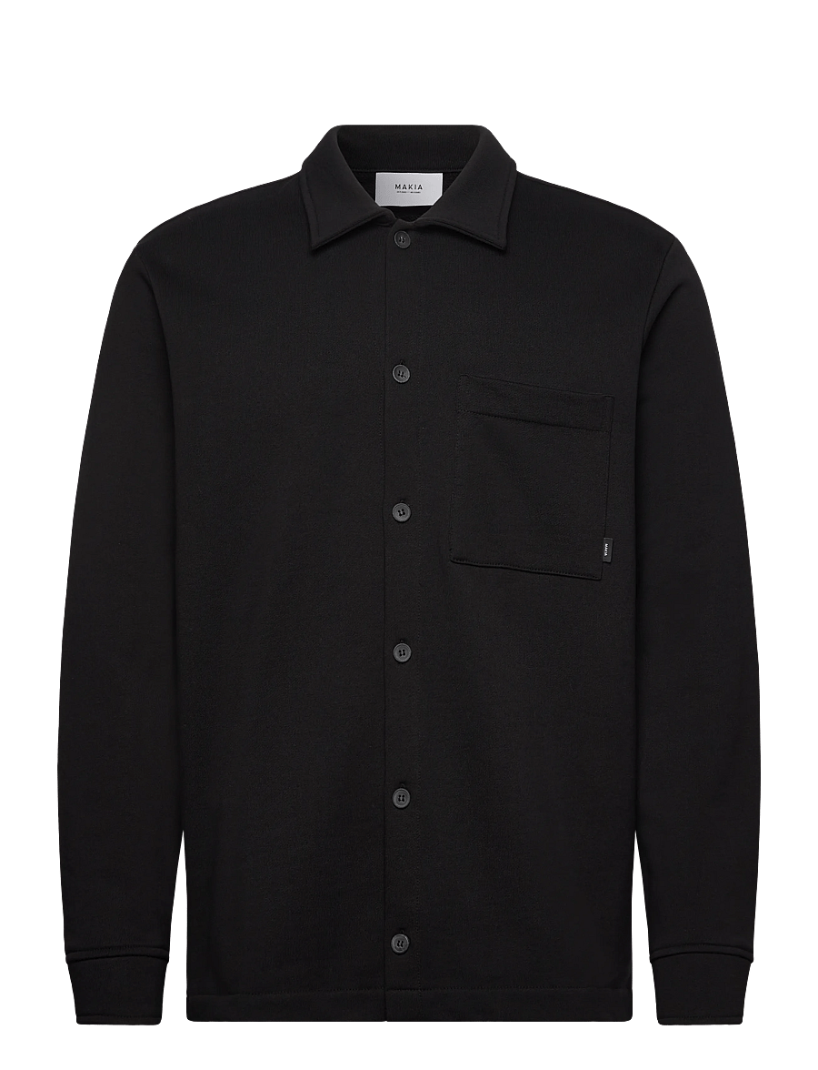 Makia - Process Overshirt - overshirts - black - 1