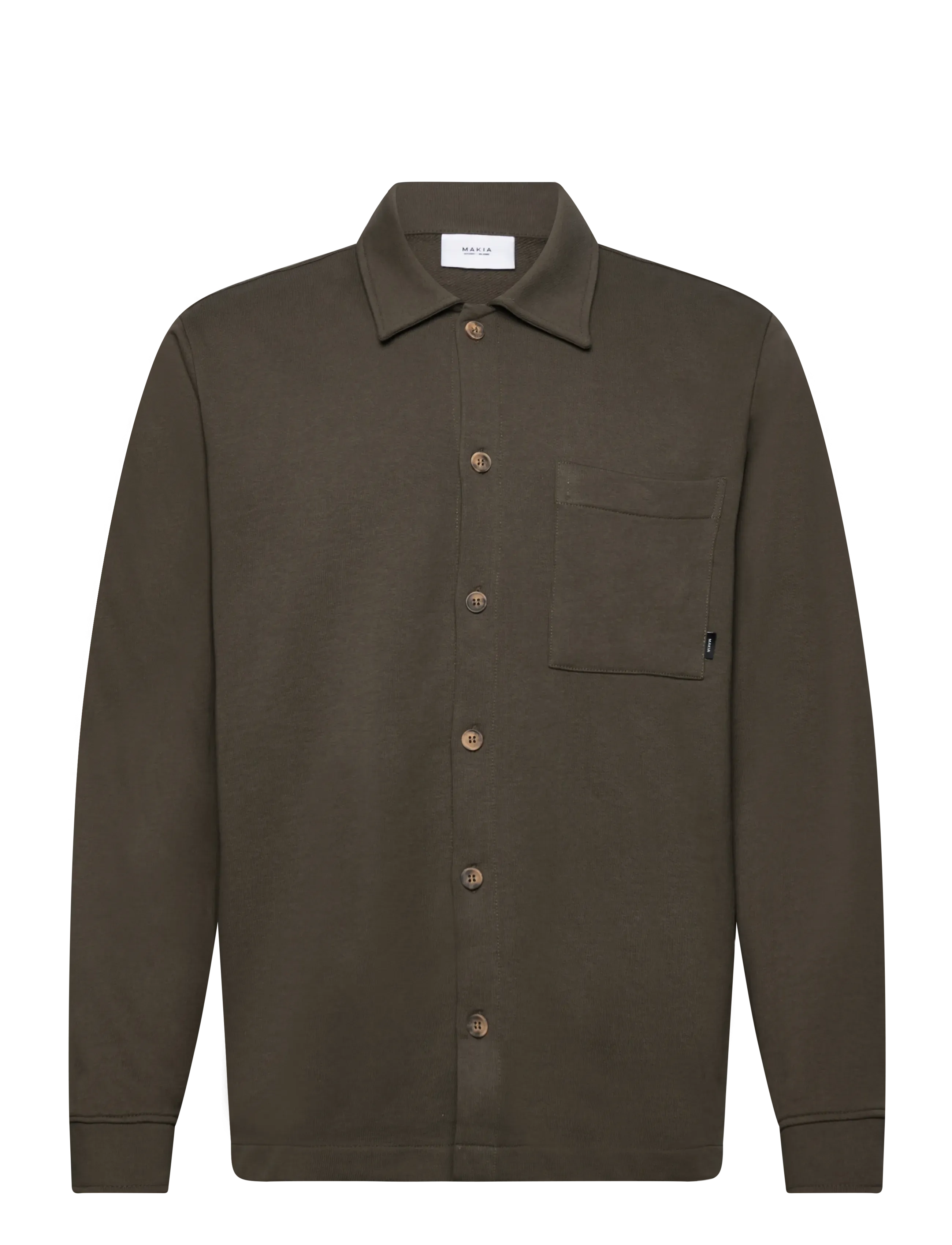 Makia Process Overshirt - Makia - DUSTY OLIVE / khaki/green