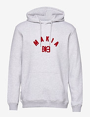 Makia - Brand Hooded Sweatshirt - svetarit - light grey - 0