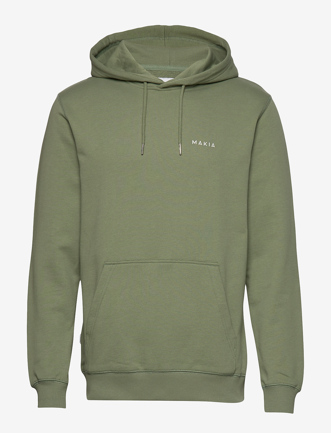 Makia - Trim Hooded Sweatshirt - olive - 0