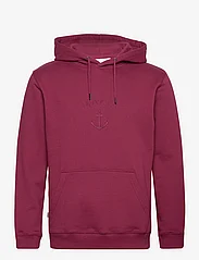 Makia - Folke Hooded Sweatshirt - truien en hoodies - cranberry - 0