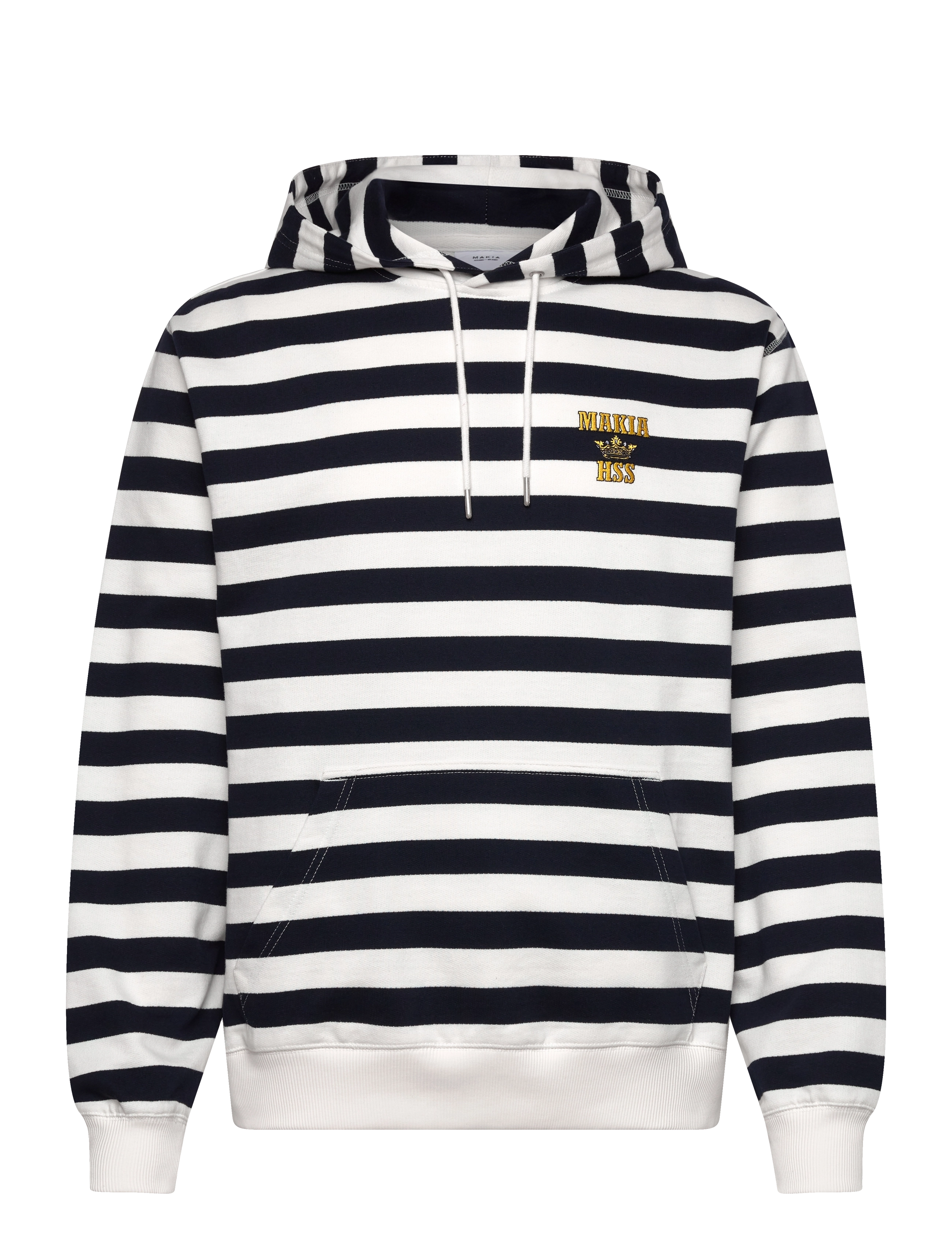 Makia Starboard Hooded Sweatshirt - Clothing - NAVY-OFF WHITE / multi