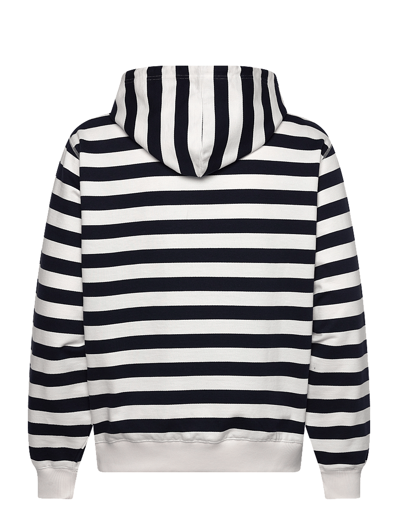 Makia - Starboard Hooded Sweatshirt - hoodies - navy-off white - 2