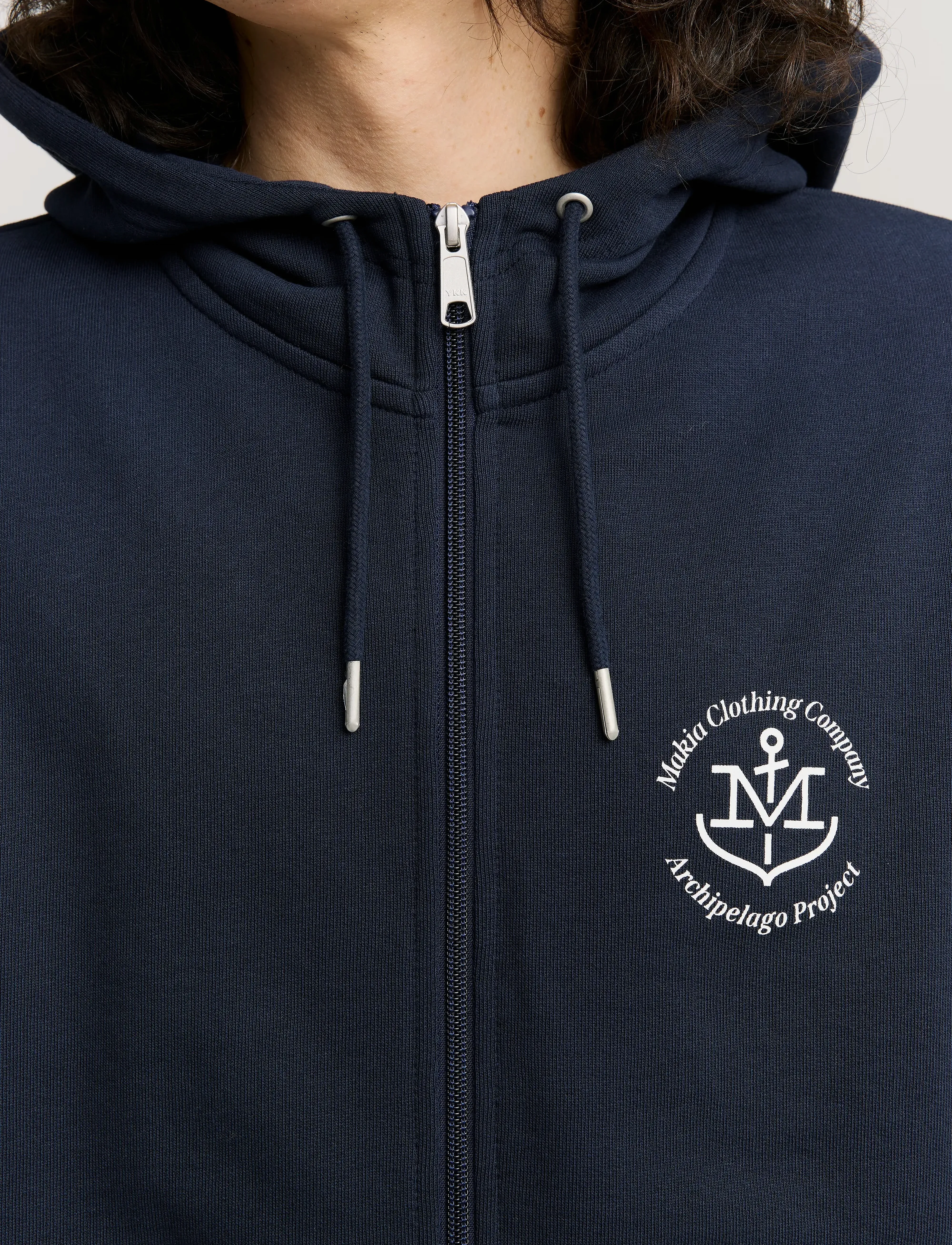 Makia - A-Project Hooded Zip Sweatshirt - dark navy - 5