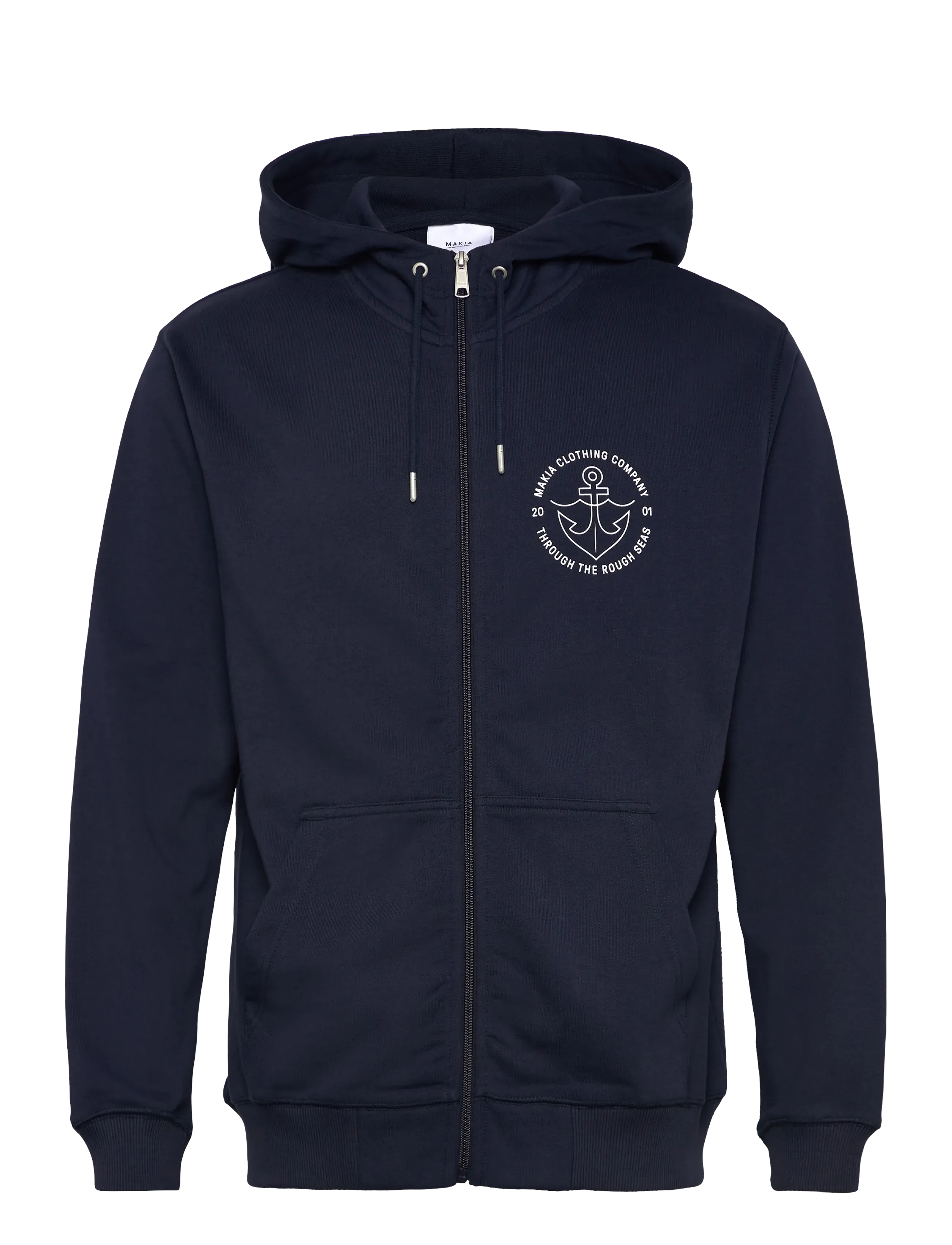 MAKIA Hook Hooded Zip Sweatshirt Navy - L - Herren