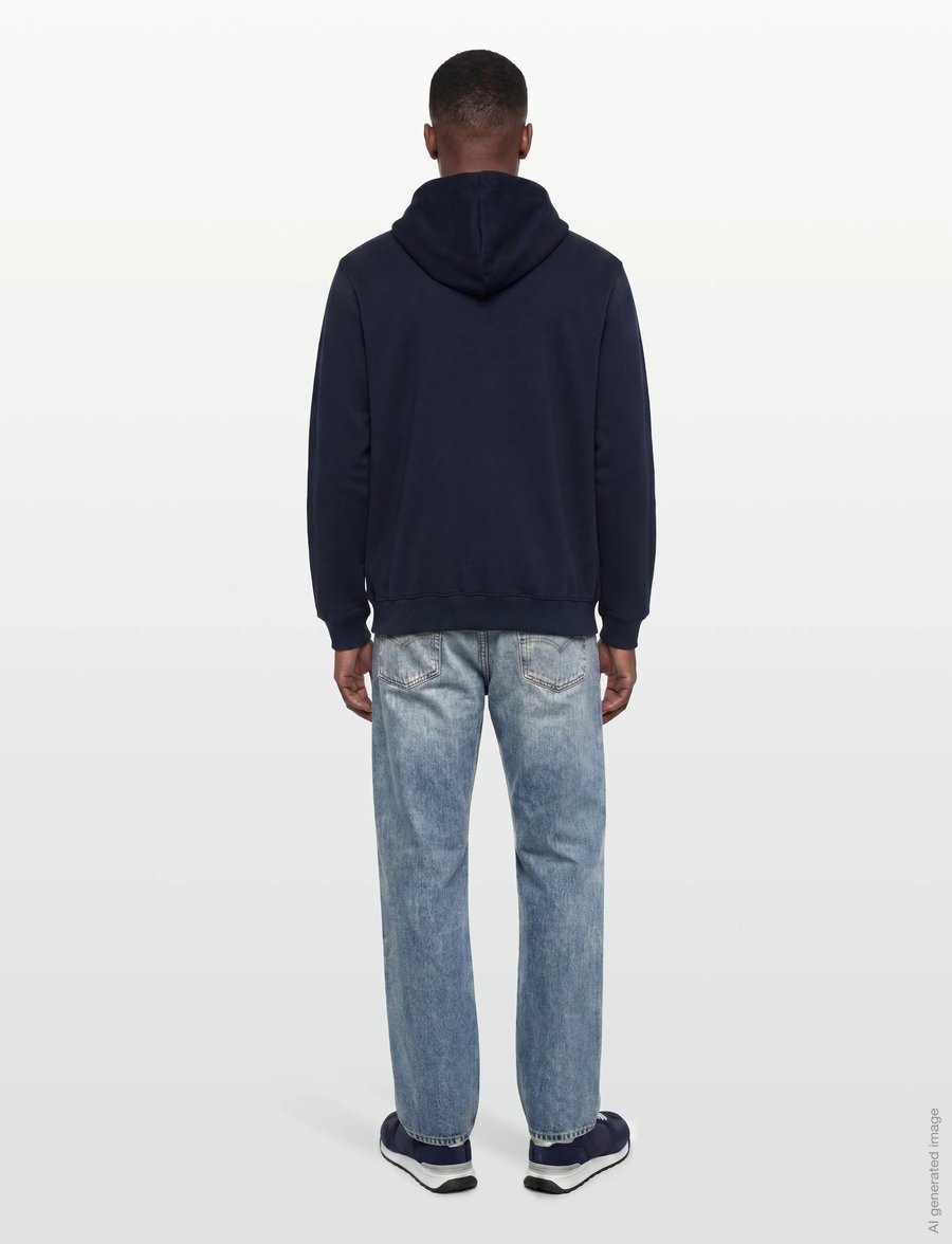 Makia - Hook Hooded Zip Sweatshirt - bluzy z kapturem - dark navy - 4