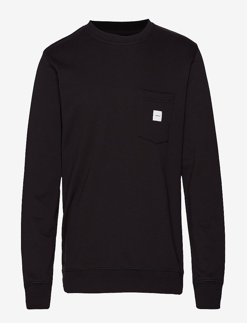 Makia - Square Pocket sweatshirt - swetry - black - 0