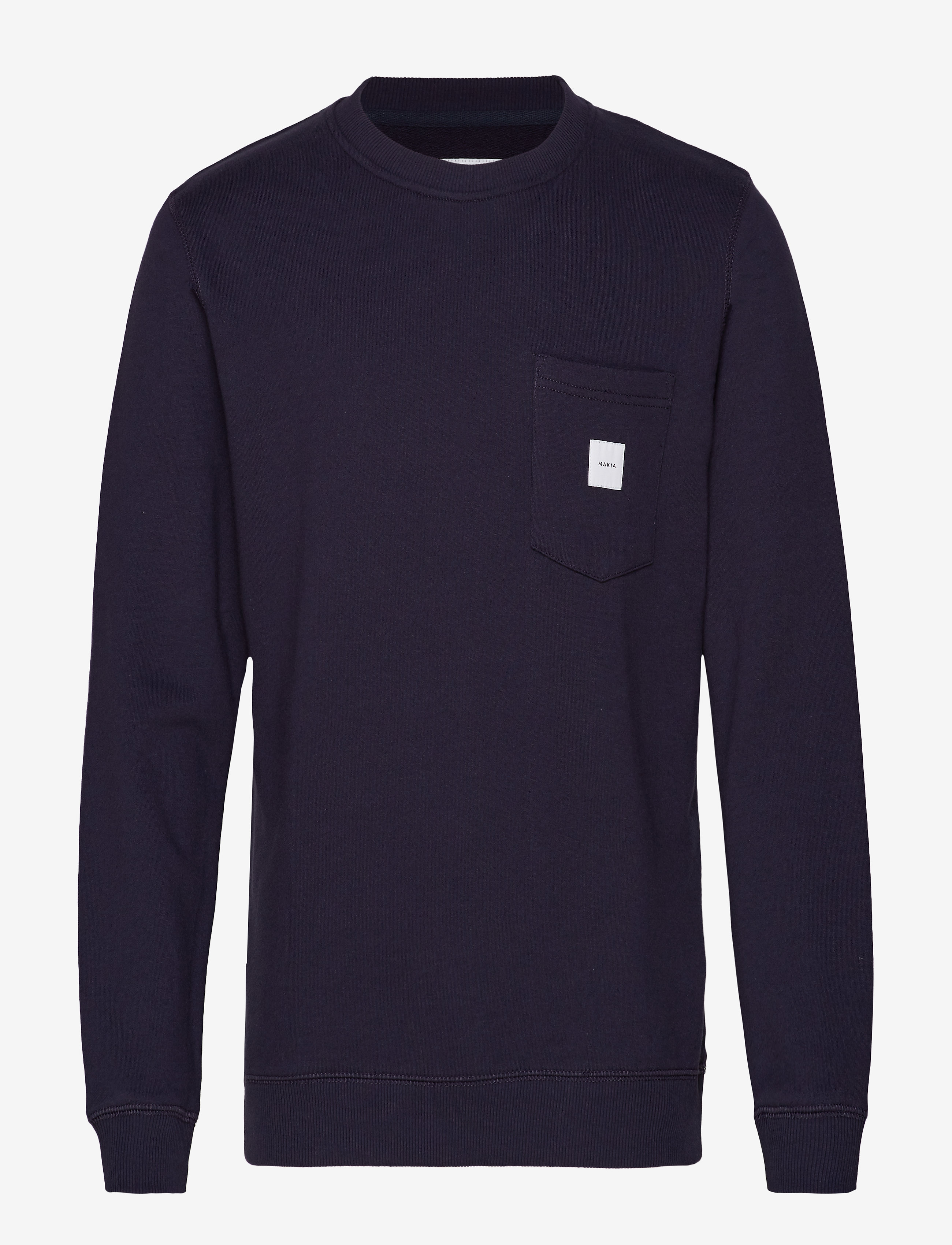 Makia Square Pocket Sweatshirt - Sweatshirts - DARK BLUE / navy