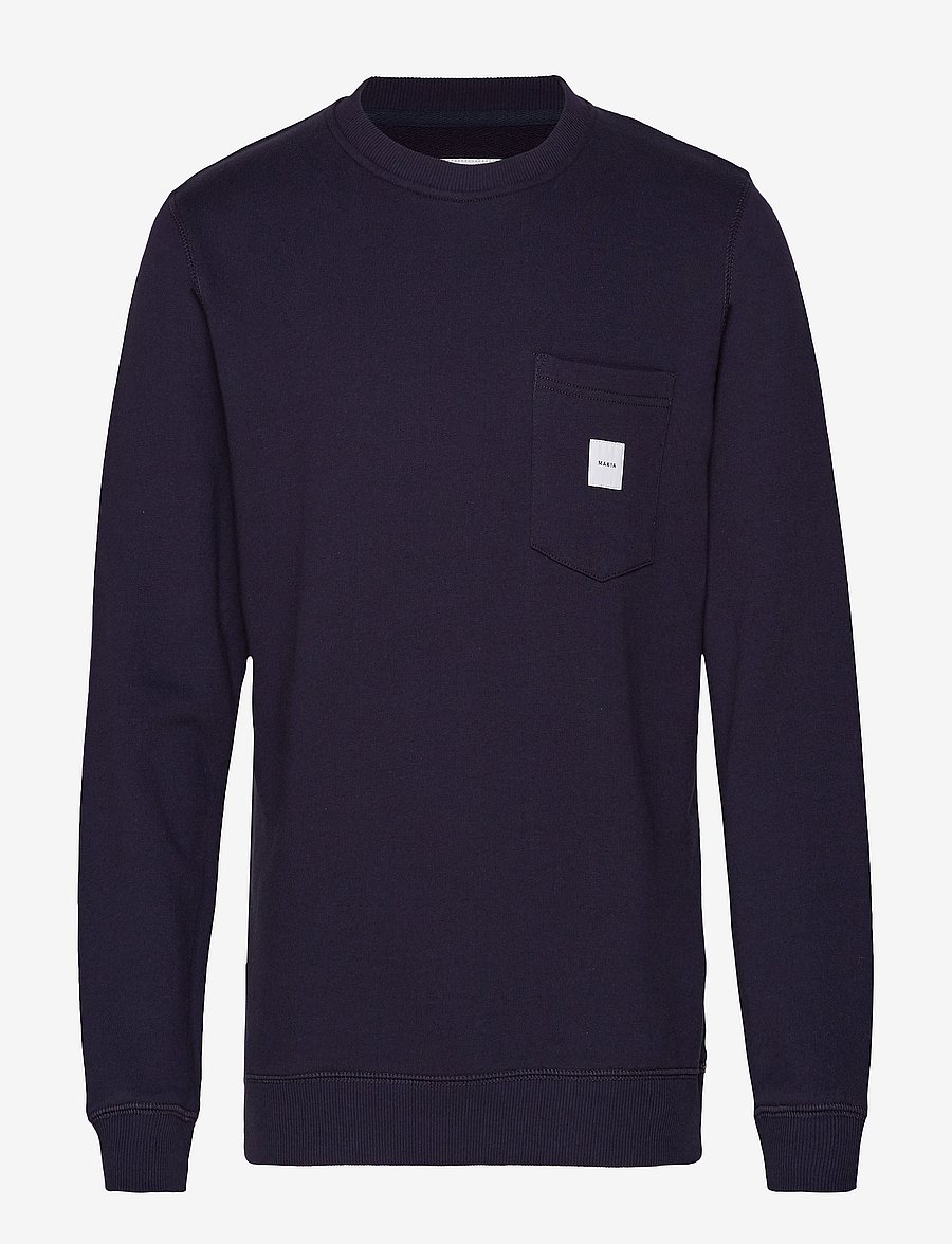 Makia - Square Pocket sweatshirt - collections - dark blue - 0