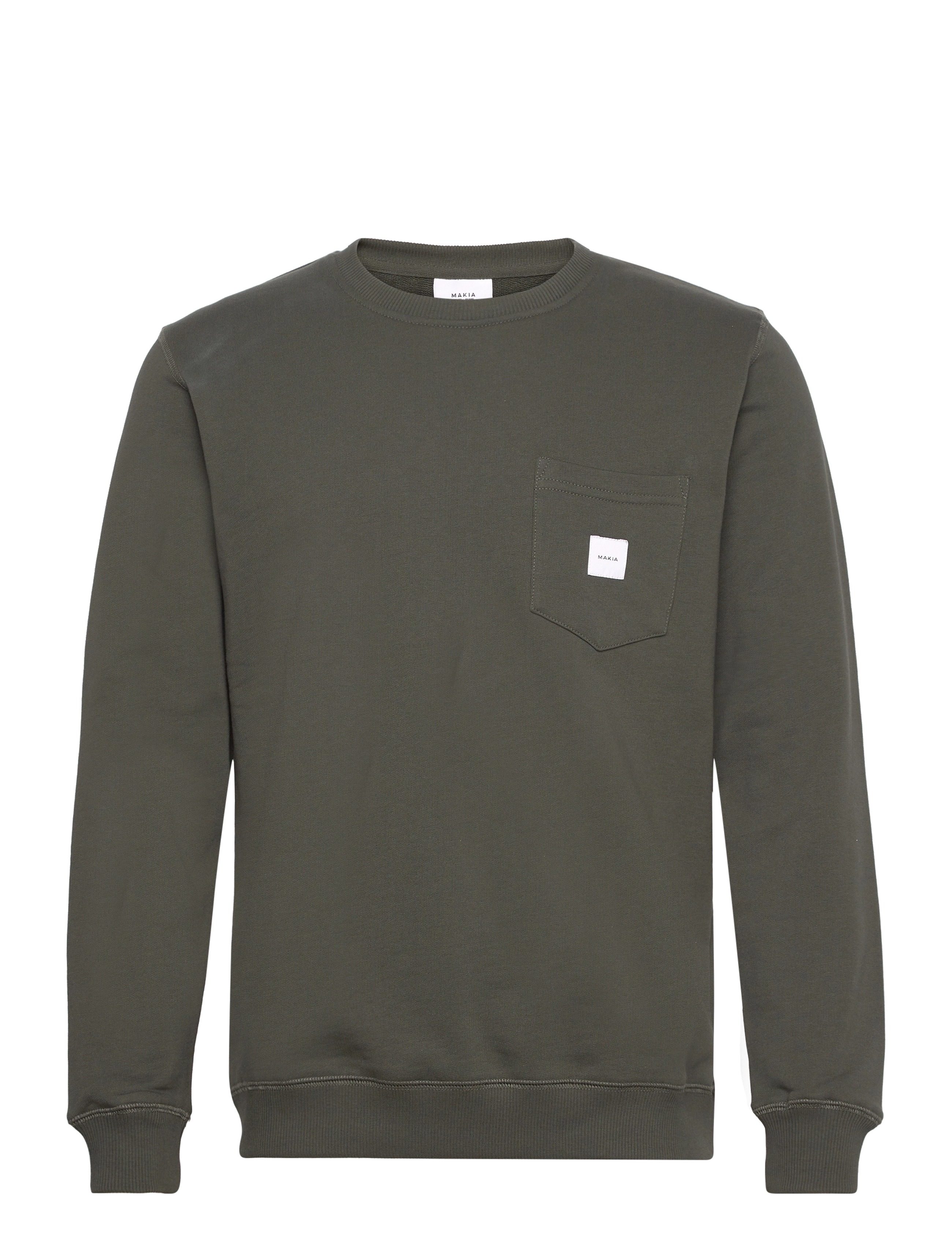 Square Pocket sweatshirt - DARK GREEN