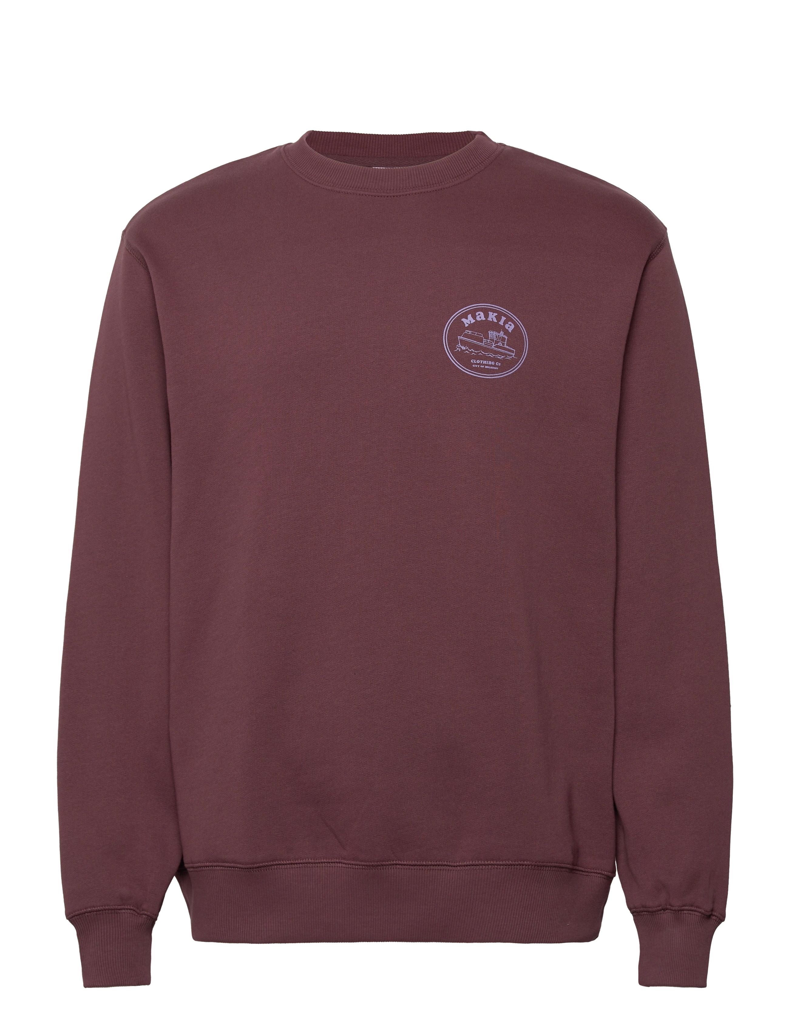 Boat Sweatshirt - RED MAHOGANY