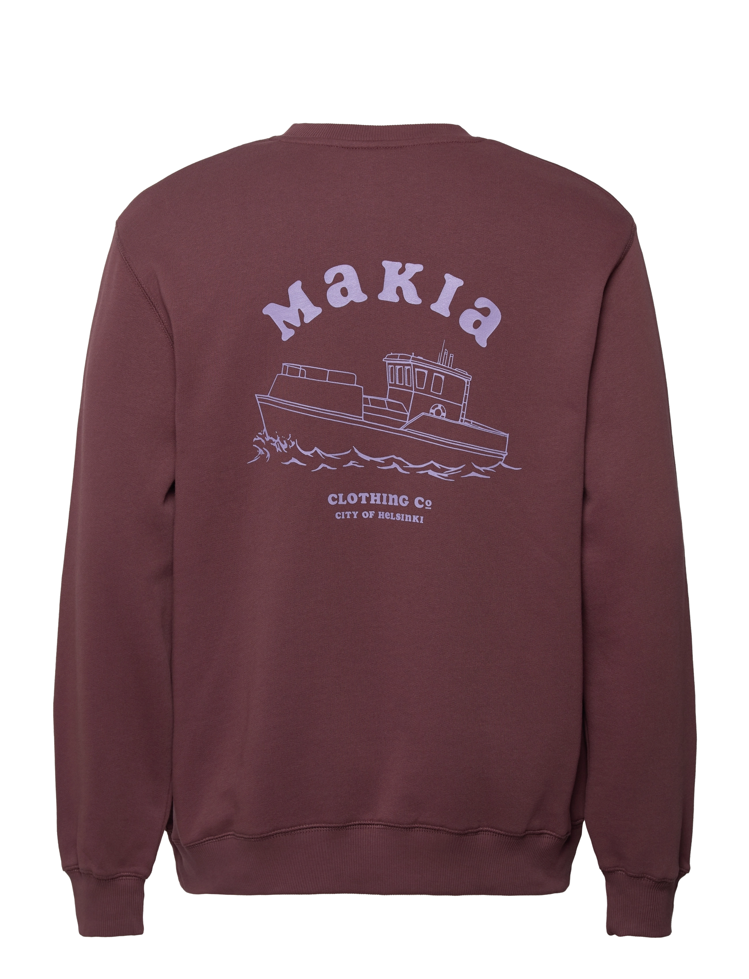 Makia - Boat Sweatshirt - red mahogany - 1
