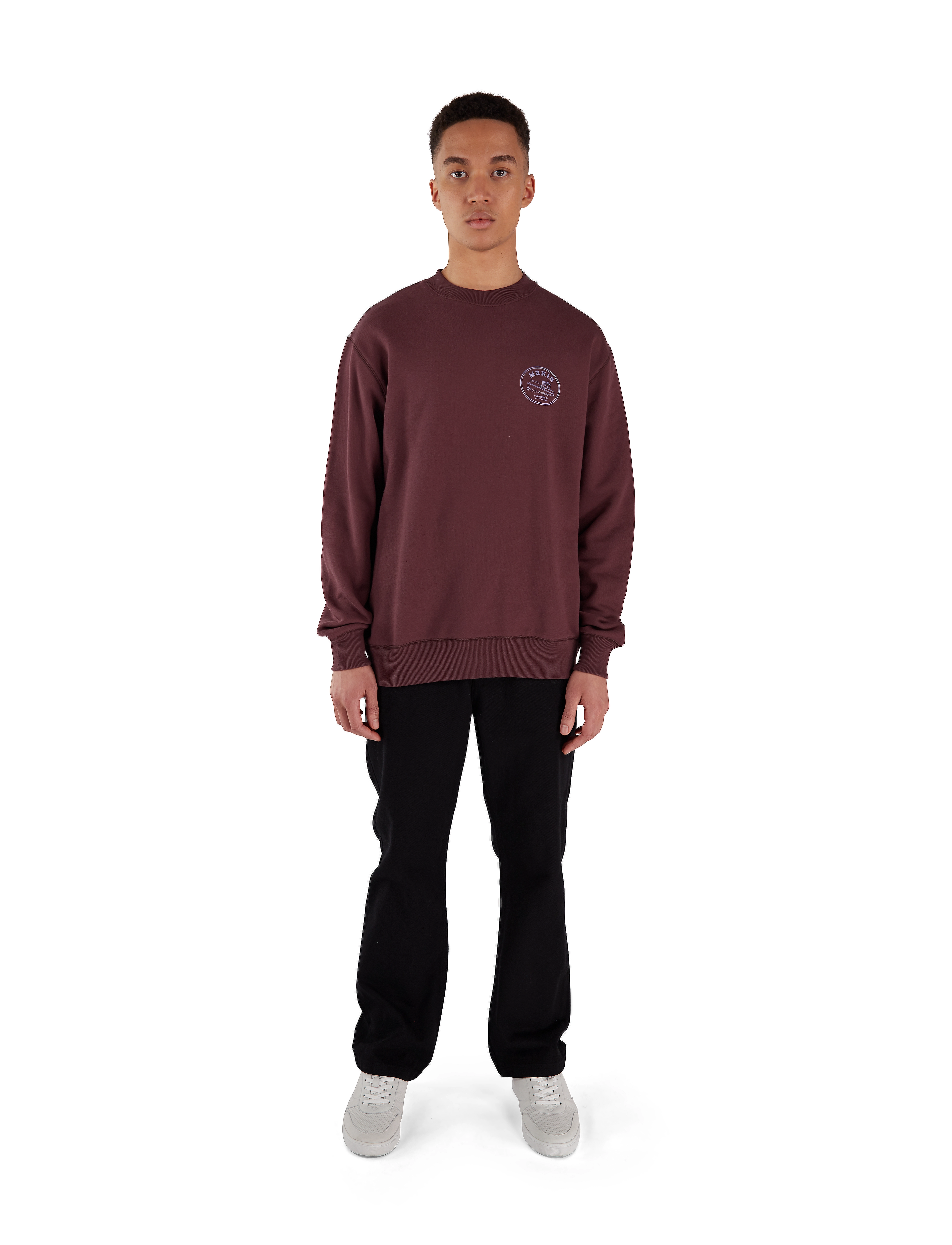 Makia - Boat Sweatshirt - red mahogany - 2