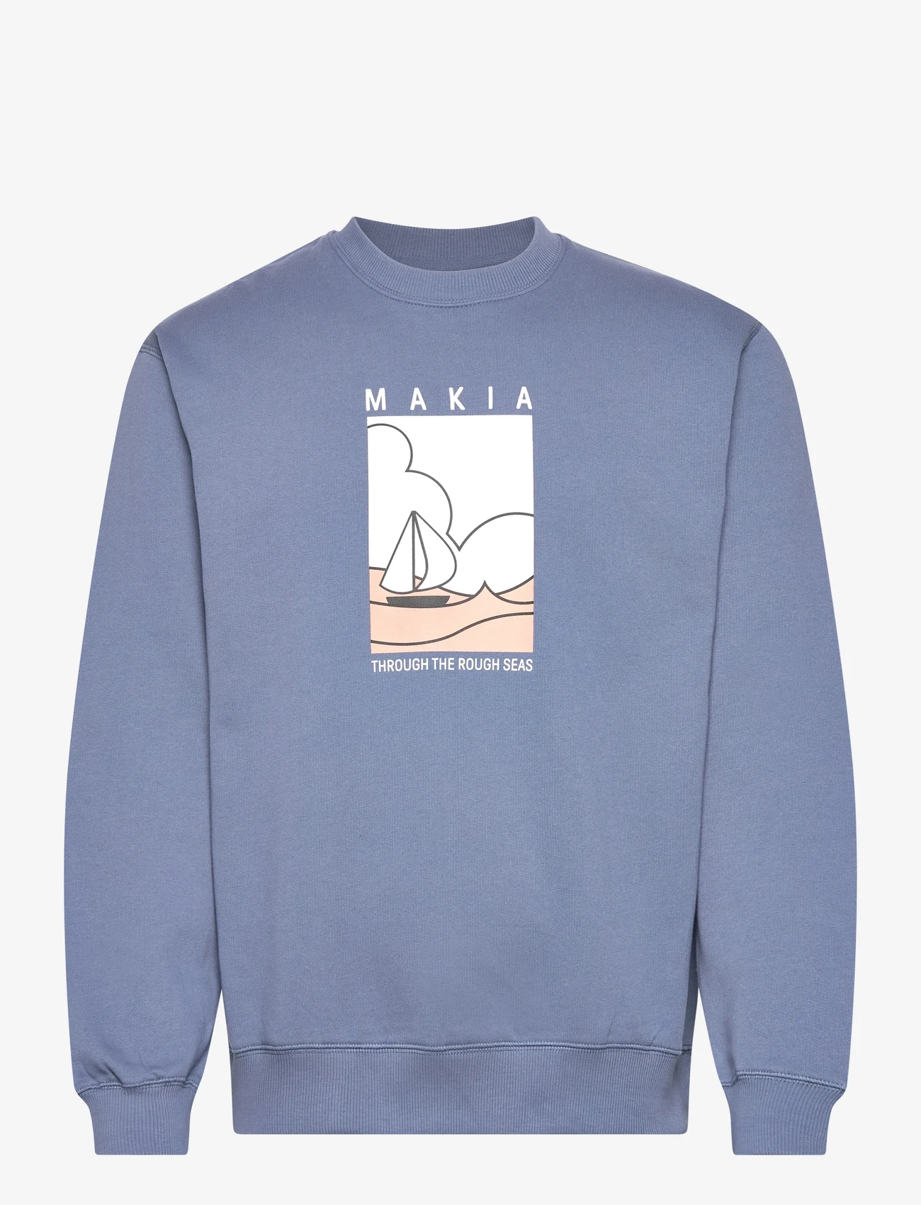 Makia - Sailaway Sweatshirt - sweatshirts - fog blue - 0