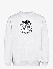 Makia - Sextant sweatshirt - sweatshirts - light grey - 0