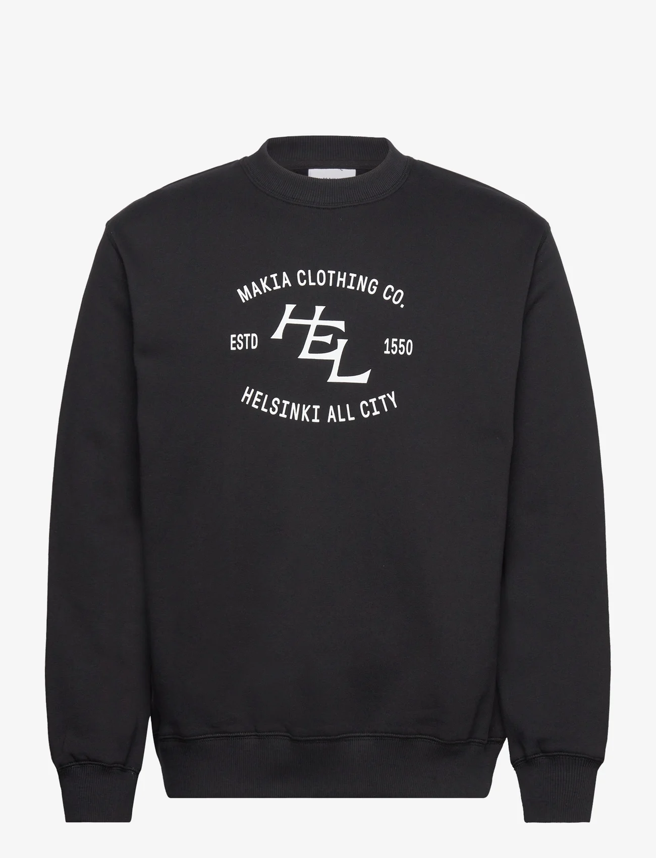 Makia - All City Sweatshirt - sporta džemperi - black - 0