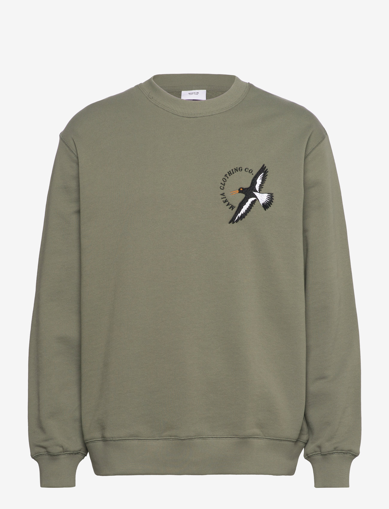 Makia - Wader Sweatshirt - deep sage - 0