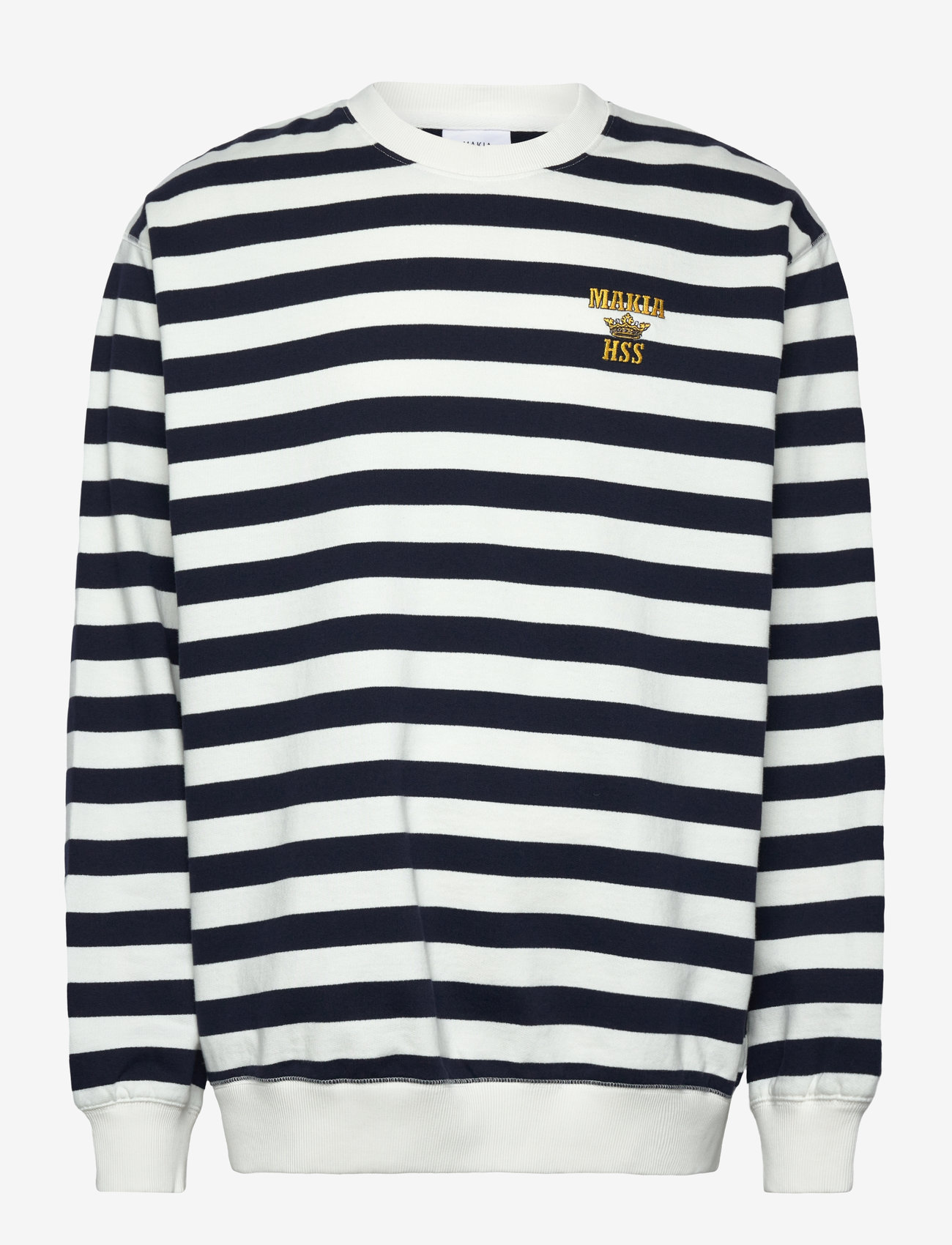 Makia - Starboard Sweatshirt - navy-off white - 0