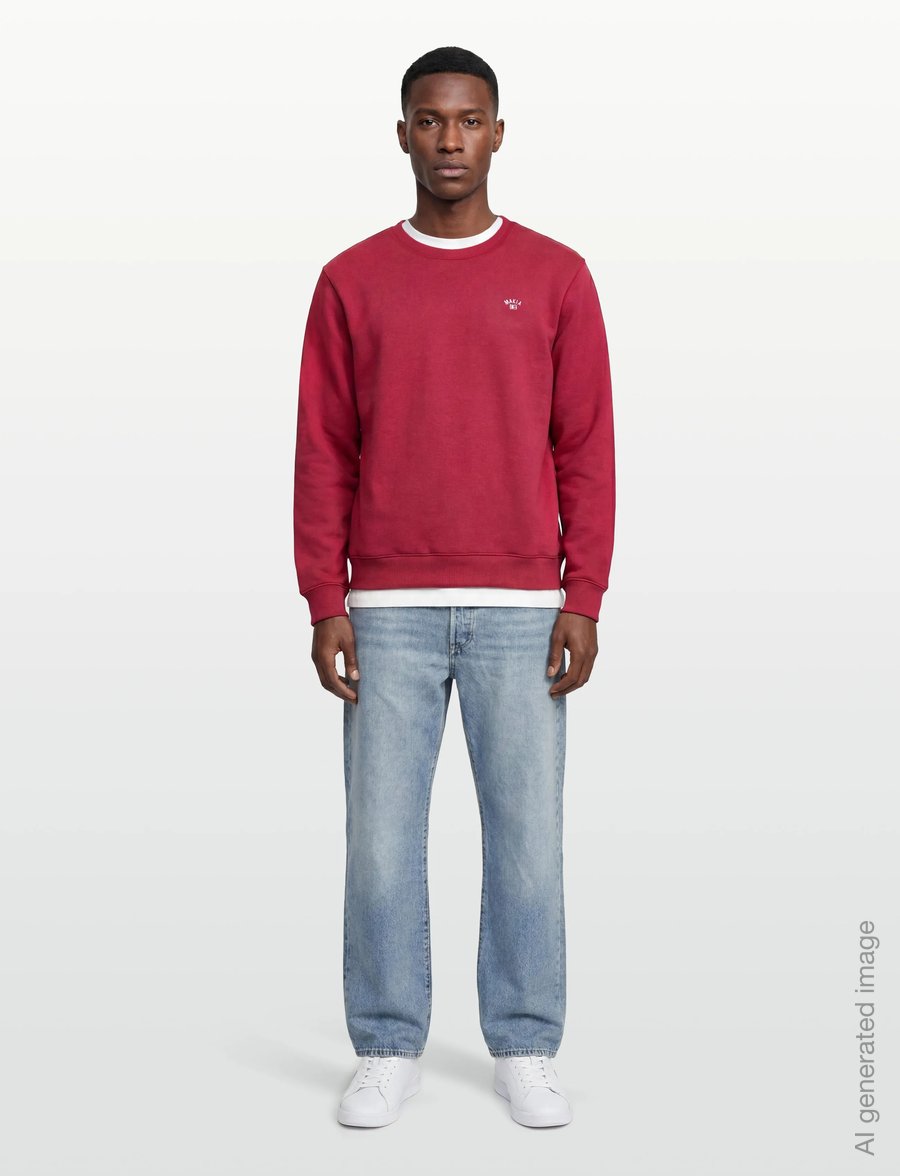Makia - Cove Sweatshirt - sweatshirts - red - 0