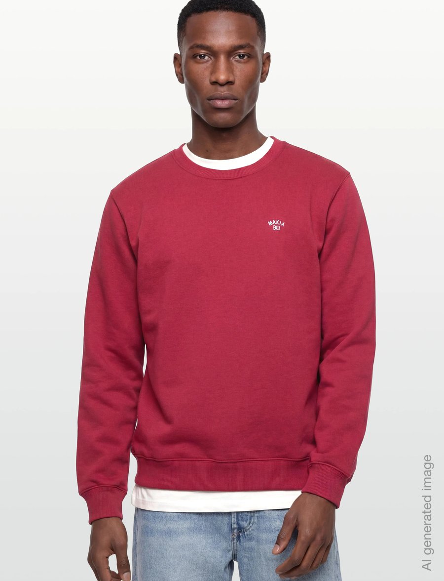 Makia - Cove Sweatshirt - sweatshirts - red - 3