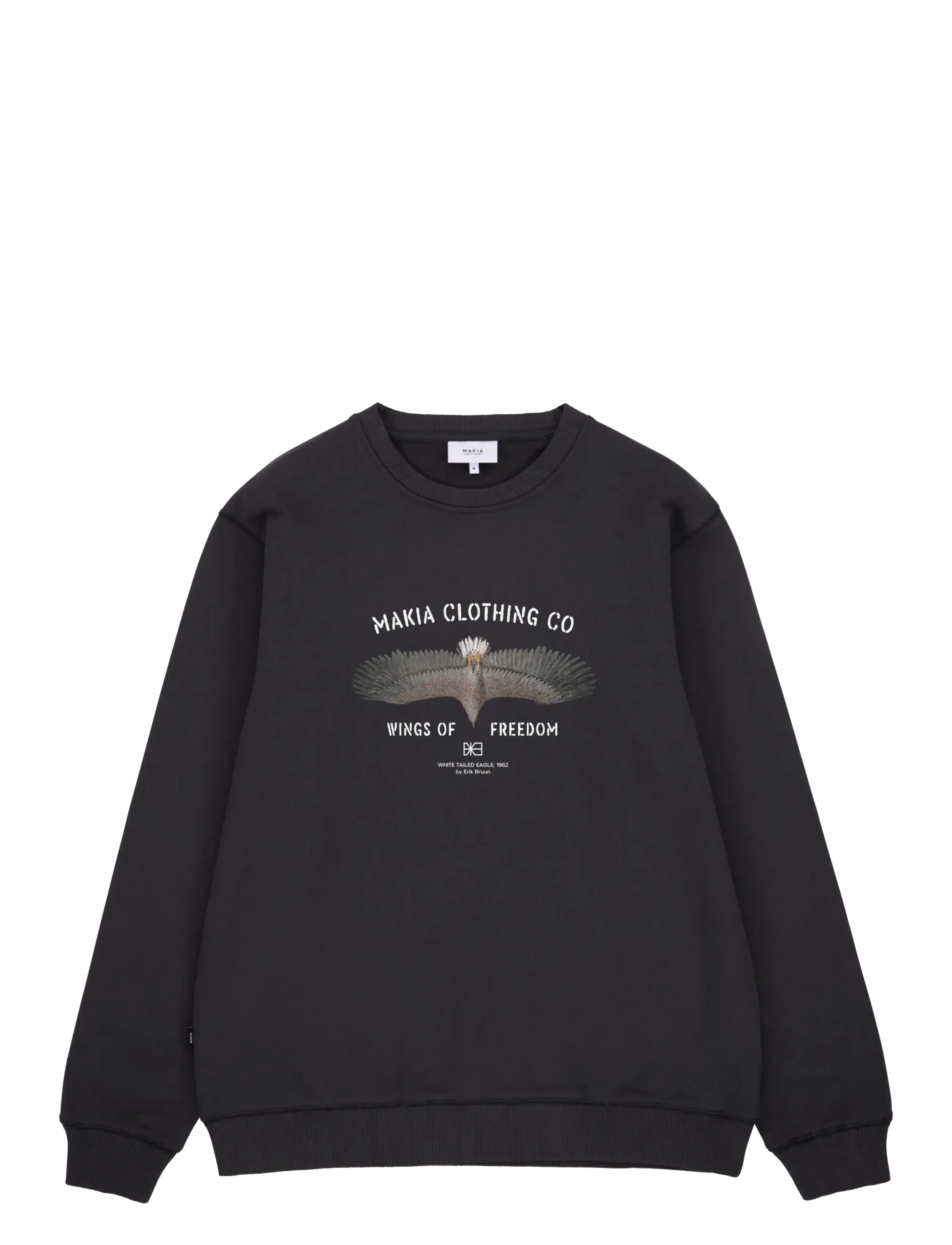 Makia Eagle Sweatshirt - Sweatshirts - CARBON BLACK / black