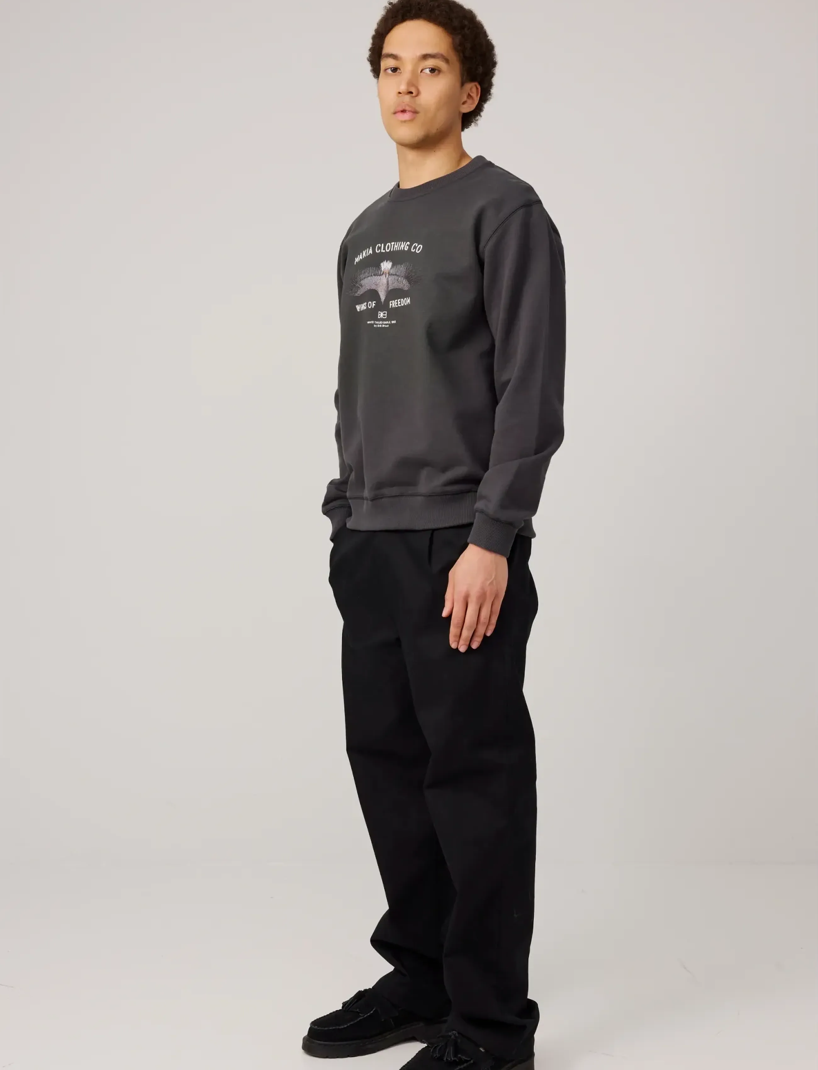 Makia - Eagle Sweatshirt - kollektionen - carbon black - 3