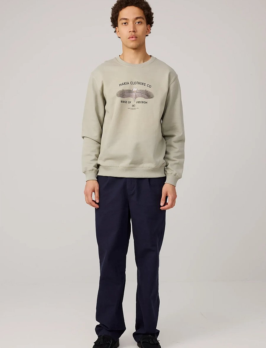 Makia - Eagle Sweatshirt - sweatshirts - seagrass - 0