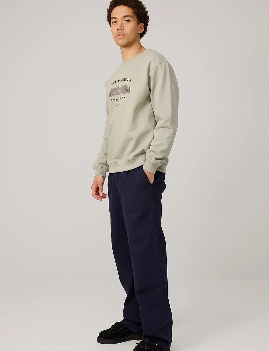 Makia - Eagle Sweatshirt - sweatshirts - seagrass - 3