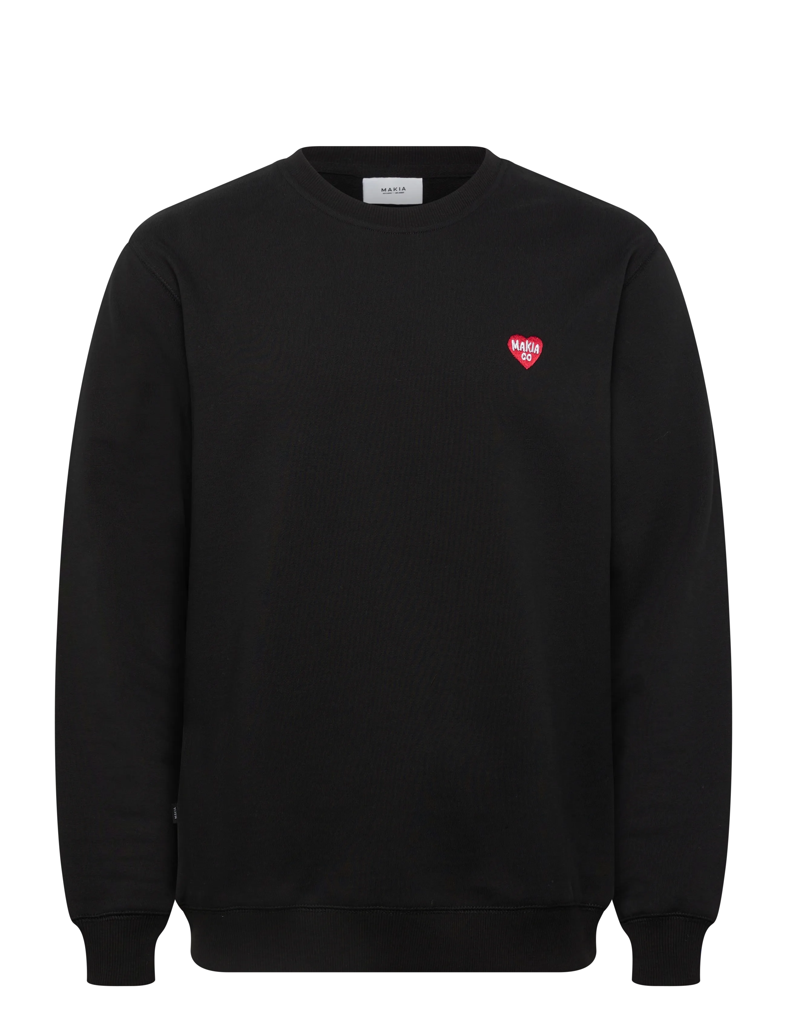 Makia Heart Sweatshirt - Kollektioner - BLACK / black