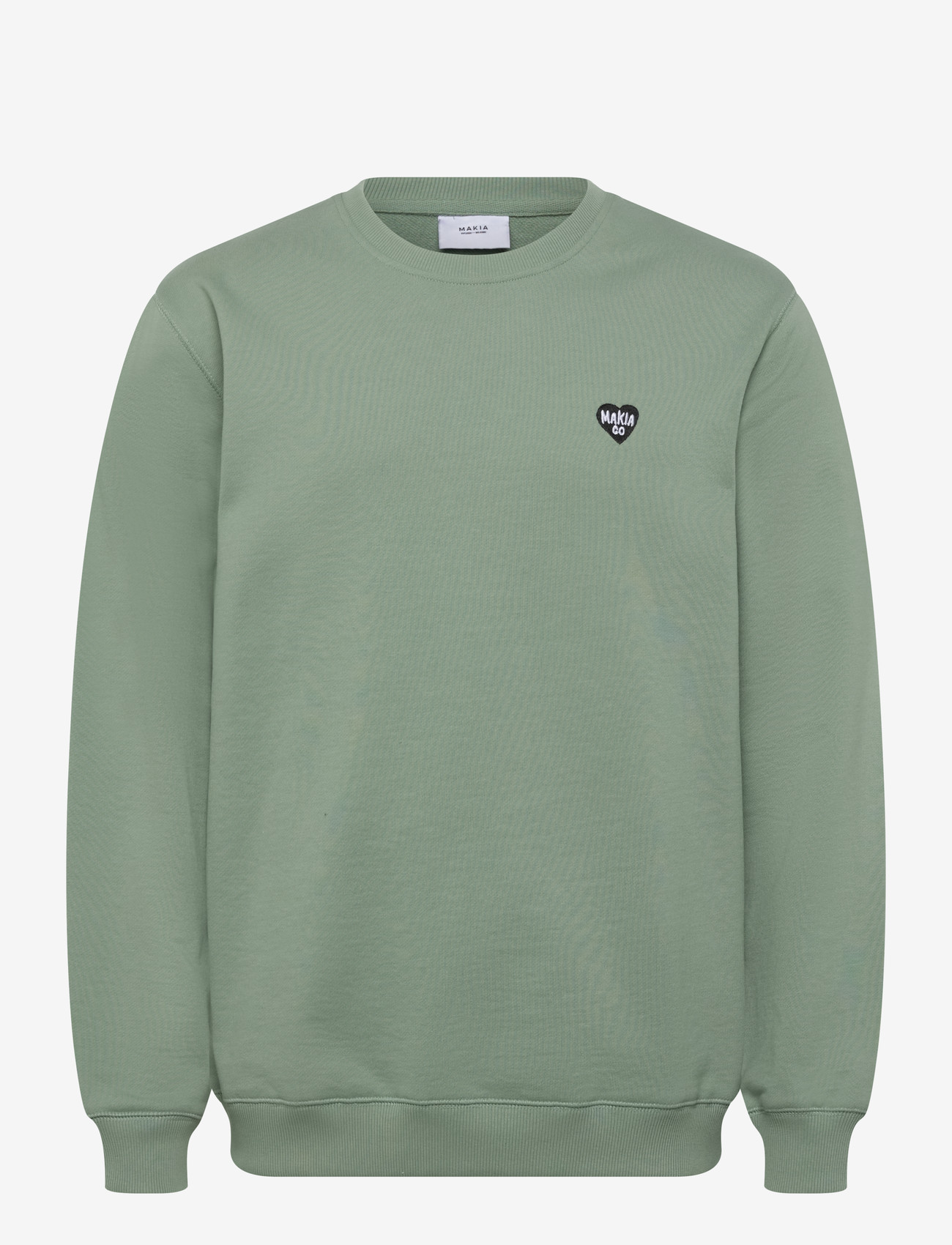 Makia - Heart Sweatshirt - kollektionen - mineral green - 0