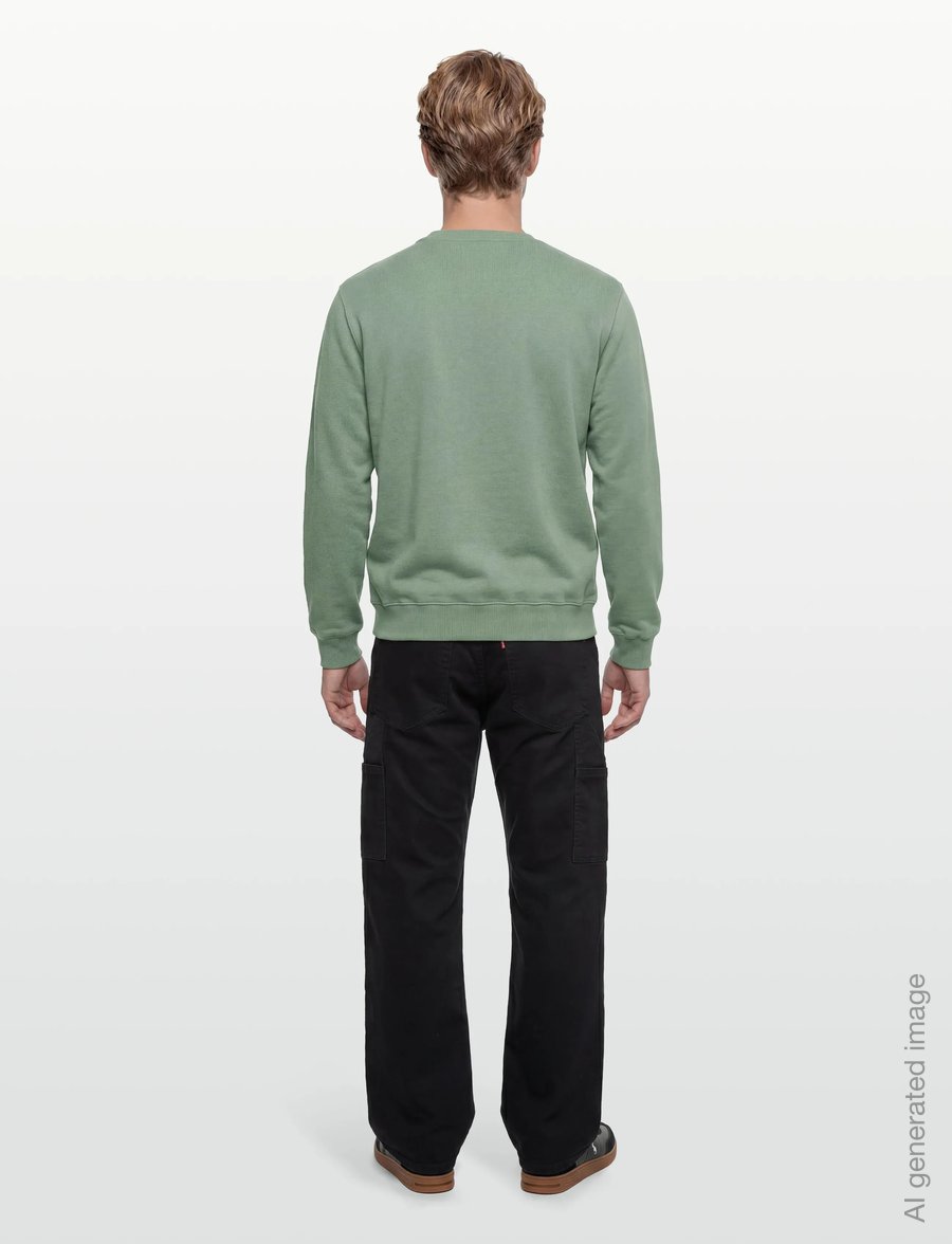 Makia - Heart Sweatshirt - sweatshirts - mineral green - 4