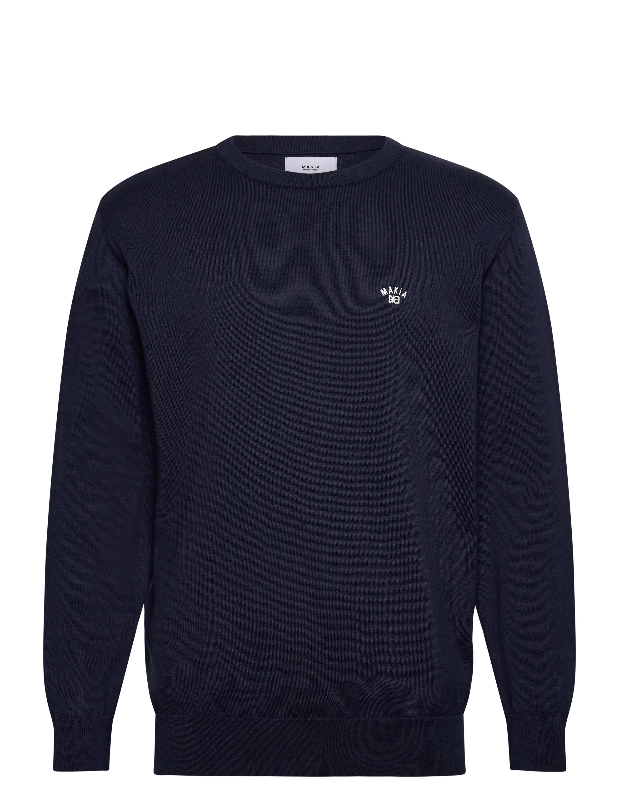 Makia Cove Knit, Rundhalset Striktrøje, Navy, Str: XL